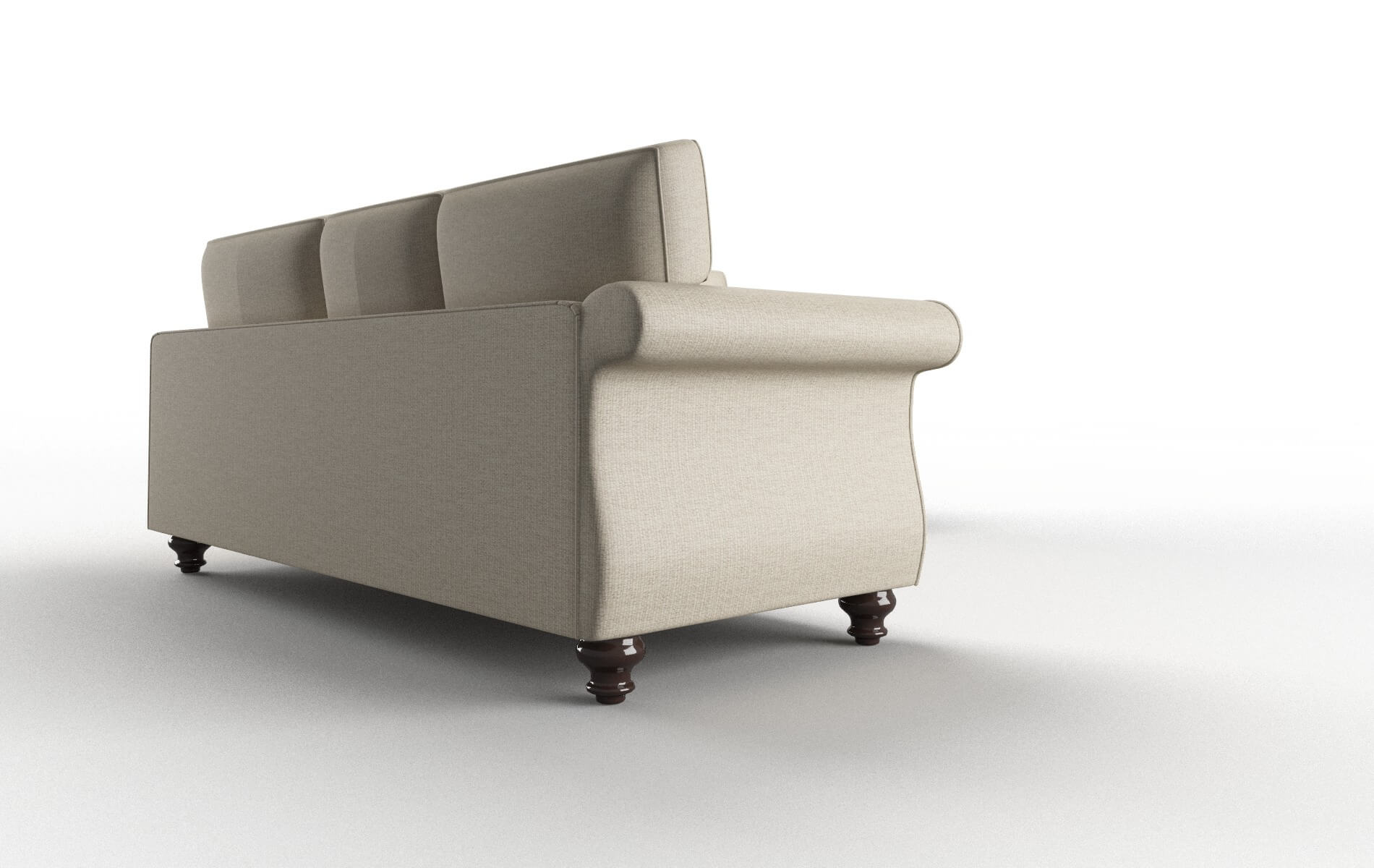 Pisa Insight Barley Sectional espresso legs 3