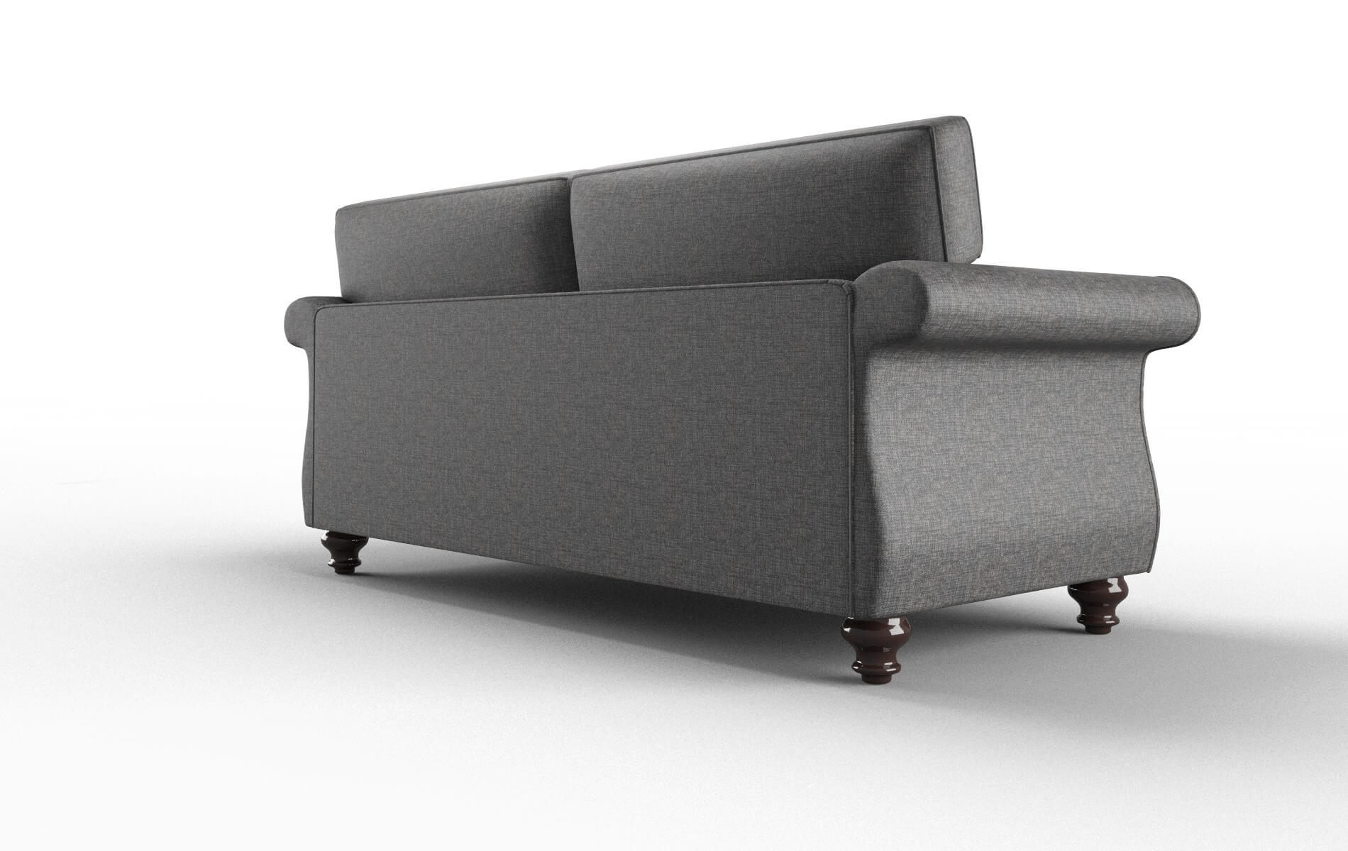 Pisa Insight Charcoal Sofa espresso legs 5