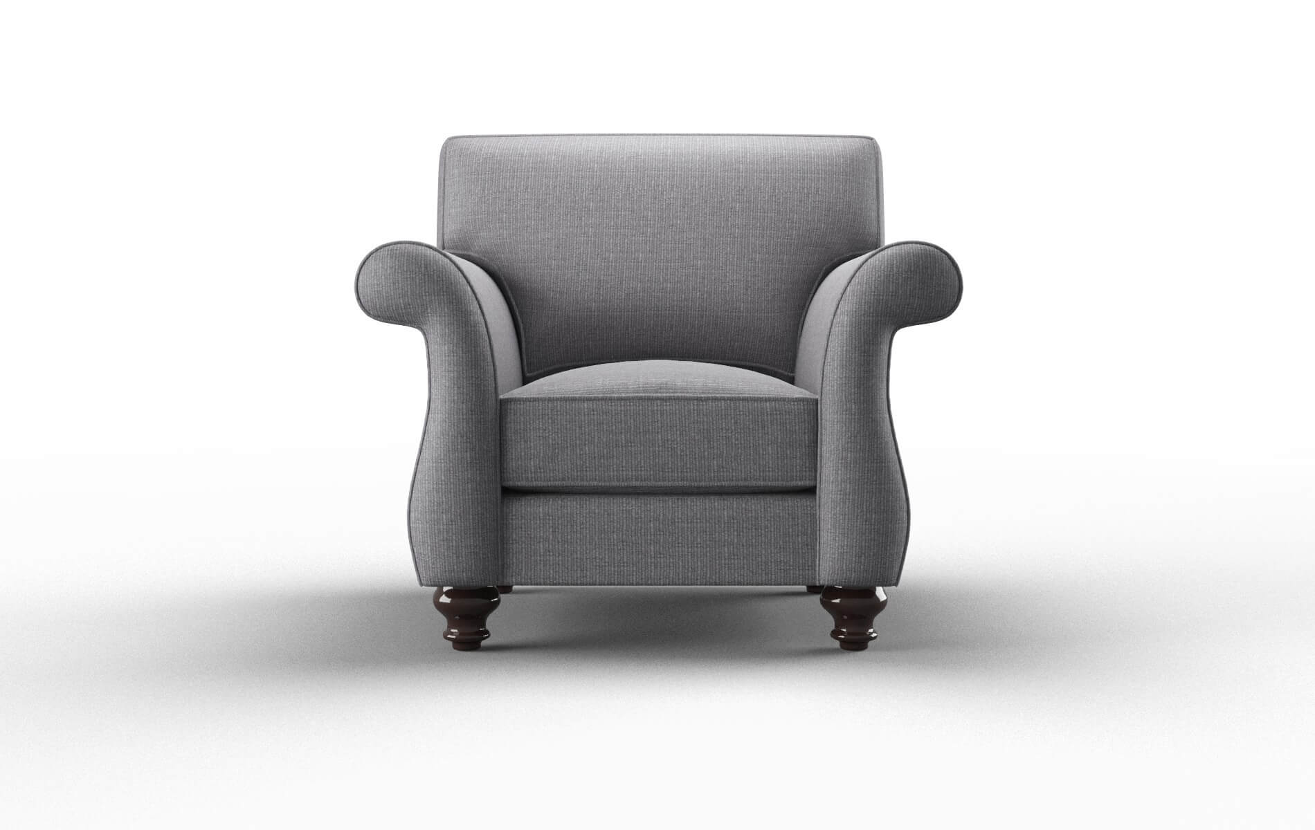 Pisa Insight denim Chair Espresso Legs  1