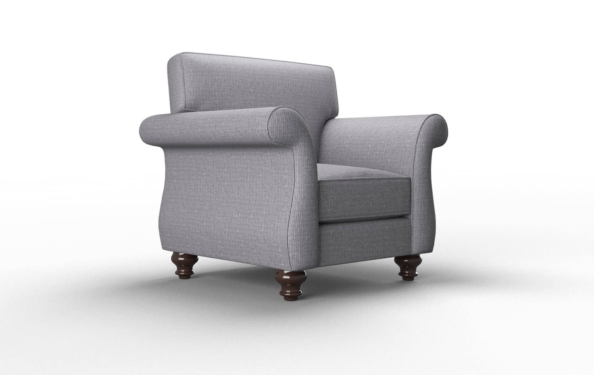 Pisa Insight Denim Chair espresso legs 2