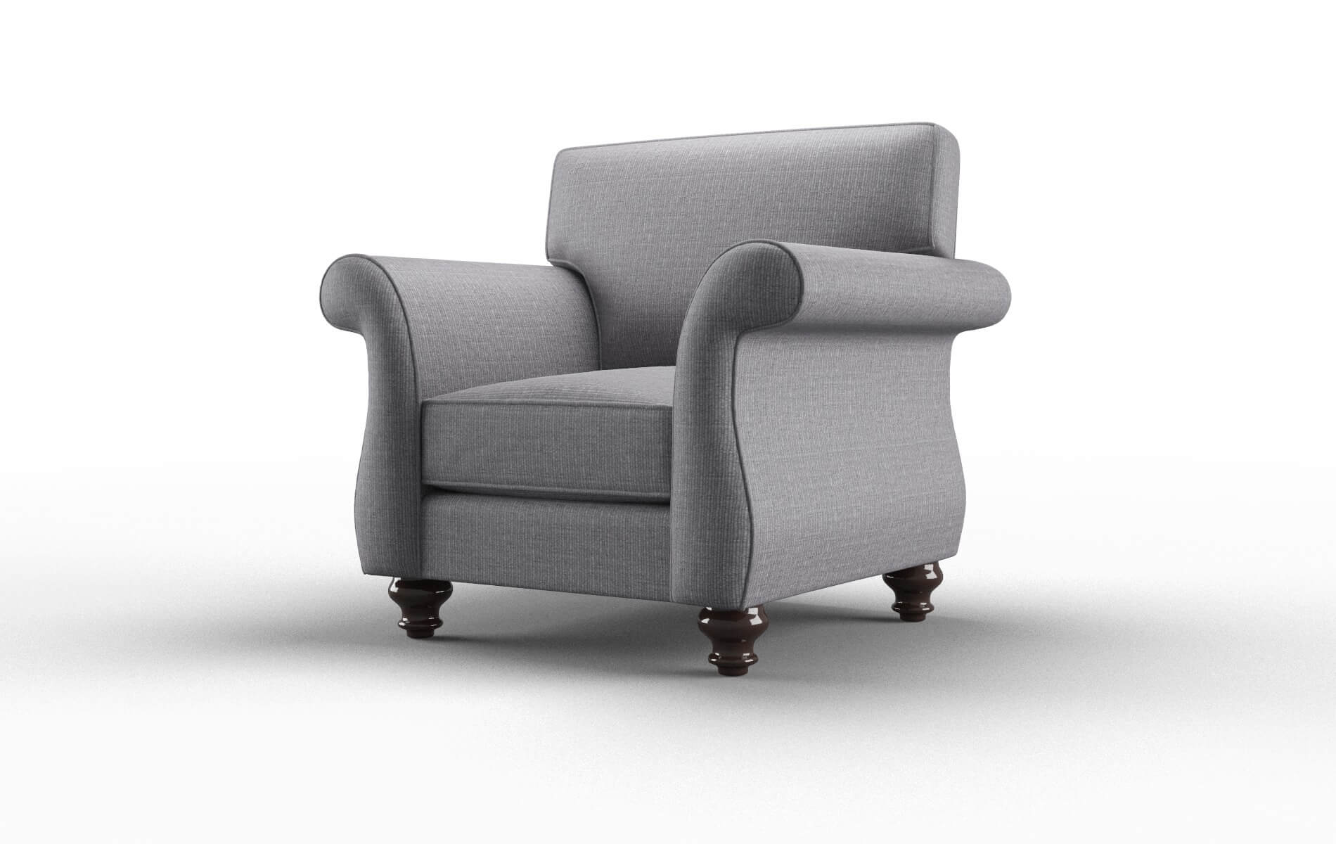 Pisa Insight Denim Chair espresso legs 4