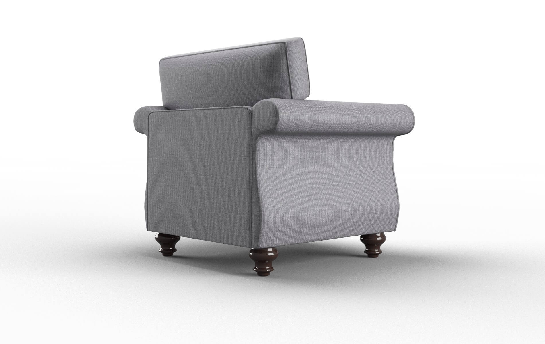 Pisa Insight Denim Chair espresso legs 5