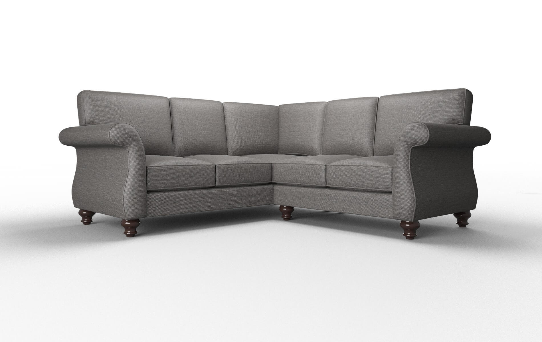 Pisa Insight Eclipse Sectional espresso legs 1