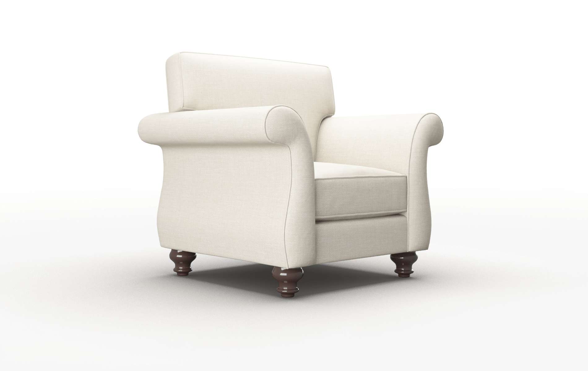 Pisa Keylargo Almond Chair espresso legs 2