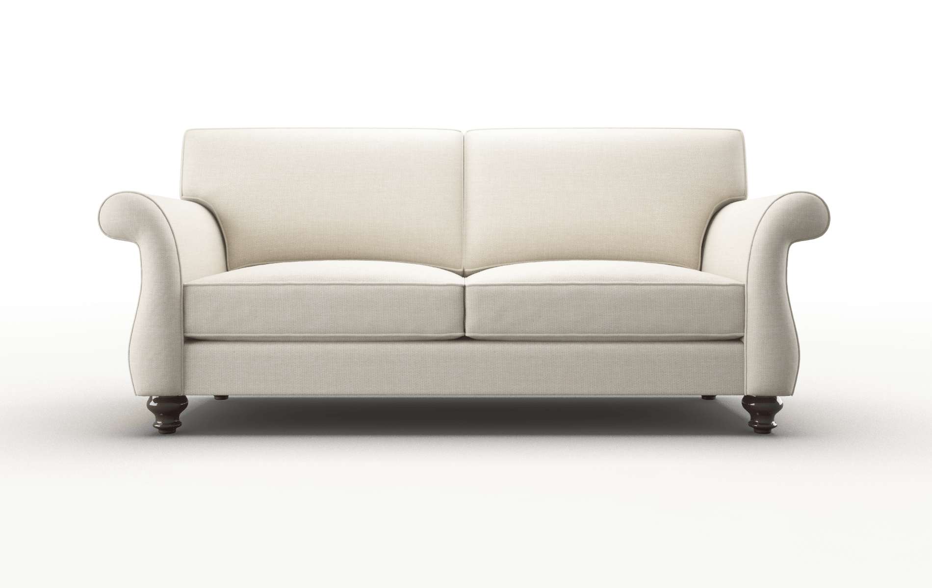 Pisa Keylargo Almond Sofa espresso legs 1