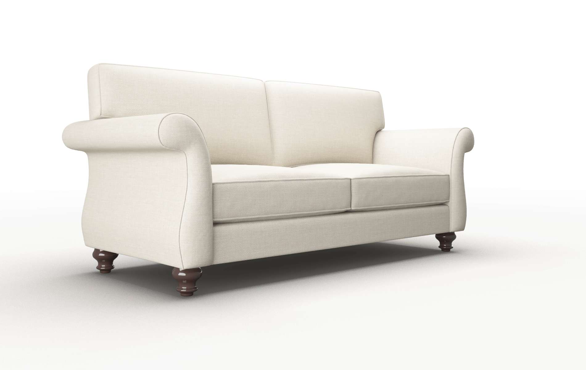 Pisa Keylargo Almond Sofa espresso legs 2