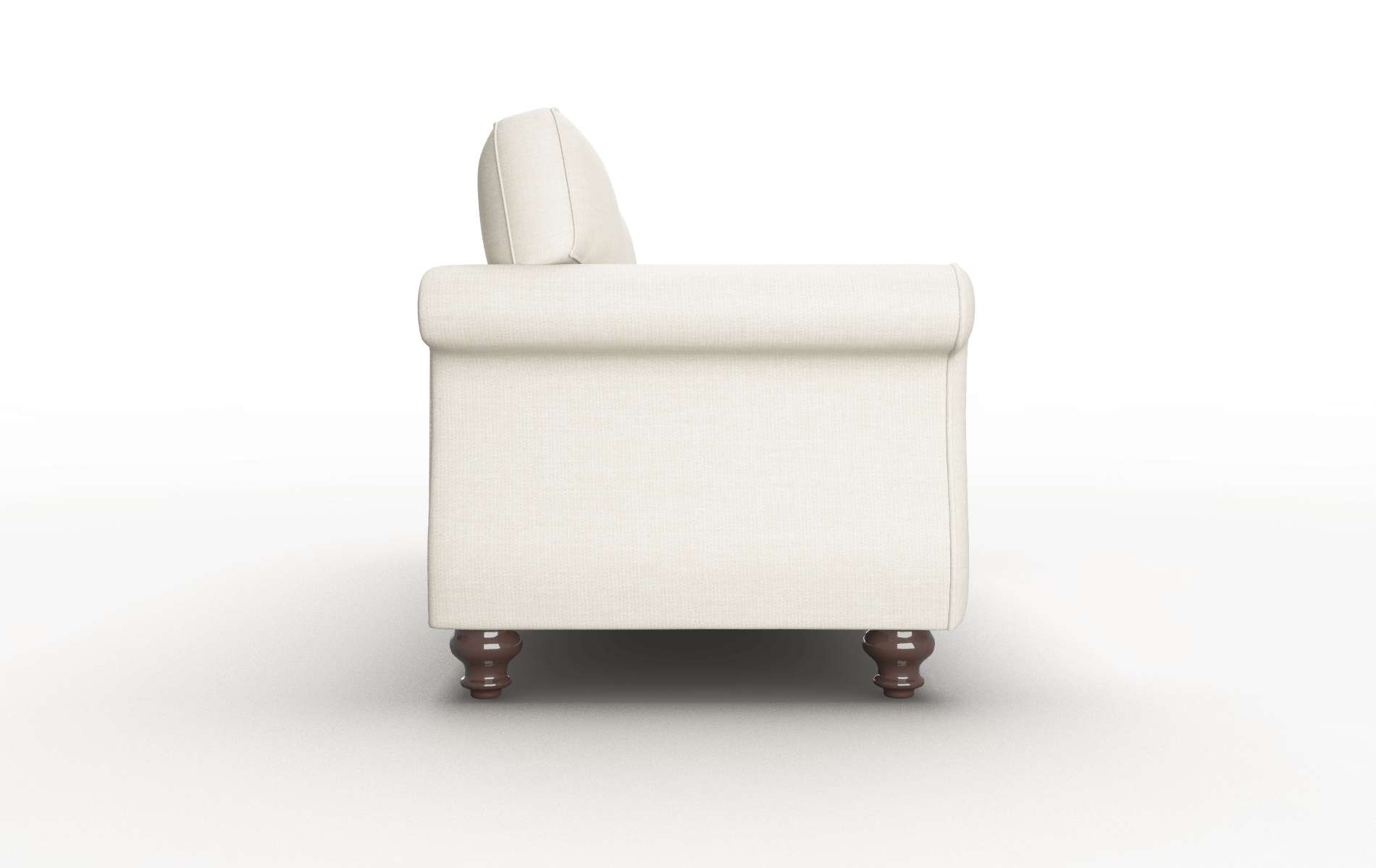 Pisa Keylargo Almond Sofa espresso legs 3