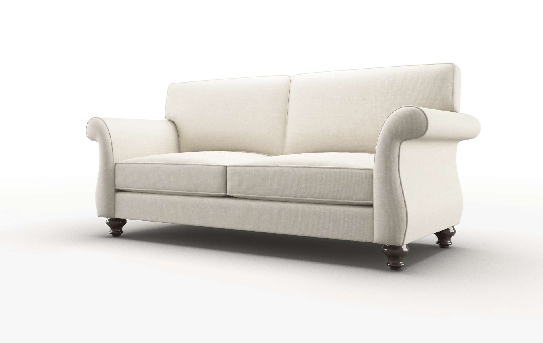 Pisa Keylargo Almond Sofa espresso legs 4