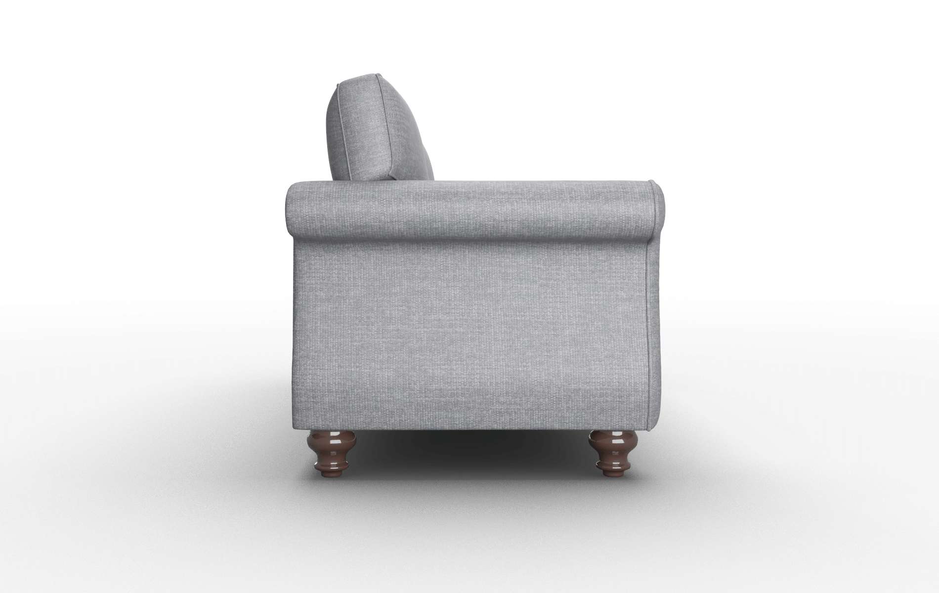 Pisa Keylargo Graphite Sofa espresso legs 3