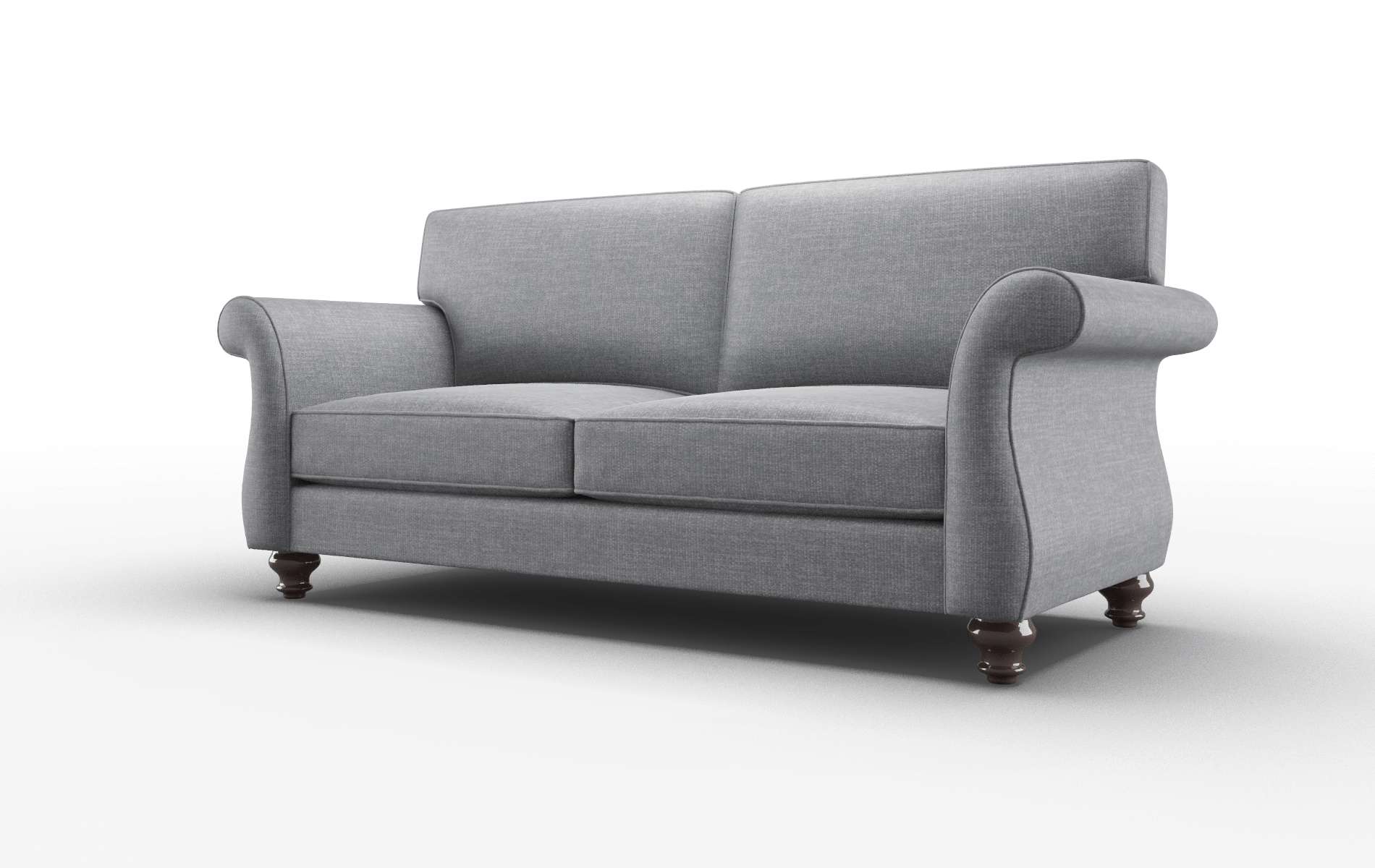 Pisa Keylargo Graphite Sofa espresso legs 4