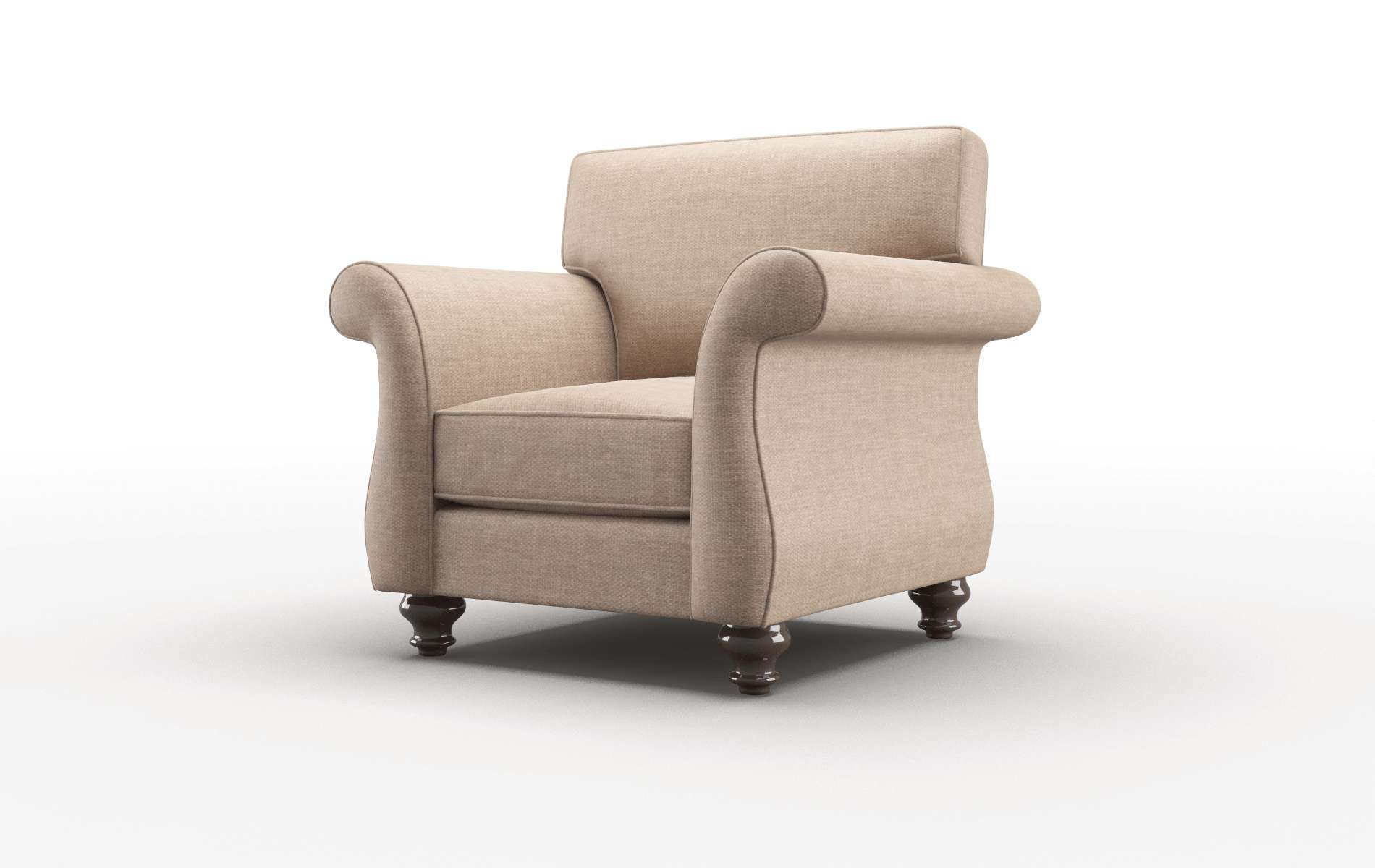 Pisa Keylargo Mink Chair espresso legs 4