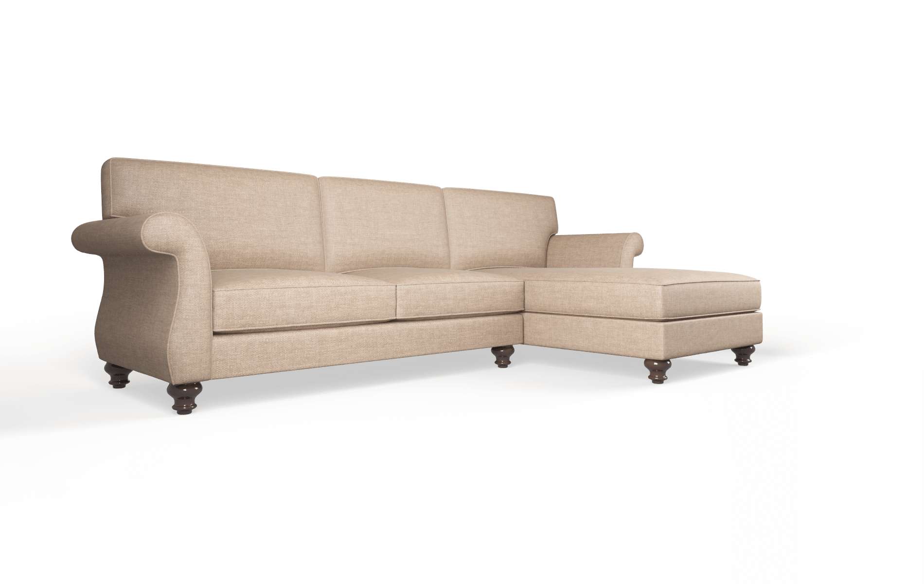 Pisa Keylargo Mink Panel espresso legs 2