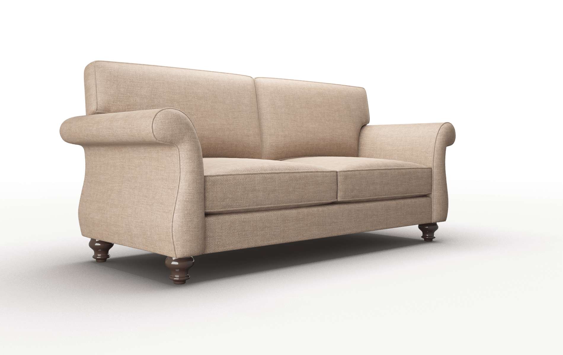 Pisa Keylargo Mink Sofa espresso legs 2