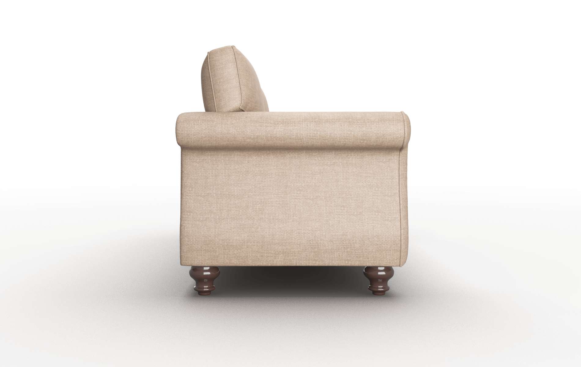 Pisa Keylargo Mink Sofa espresso legs 3