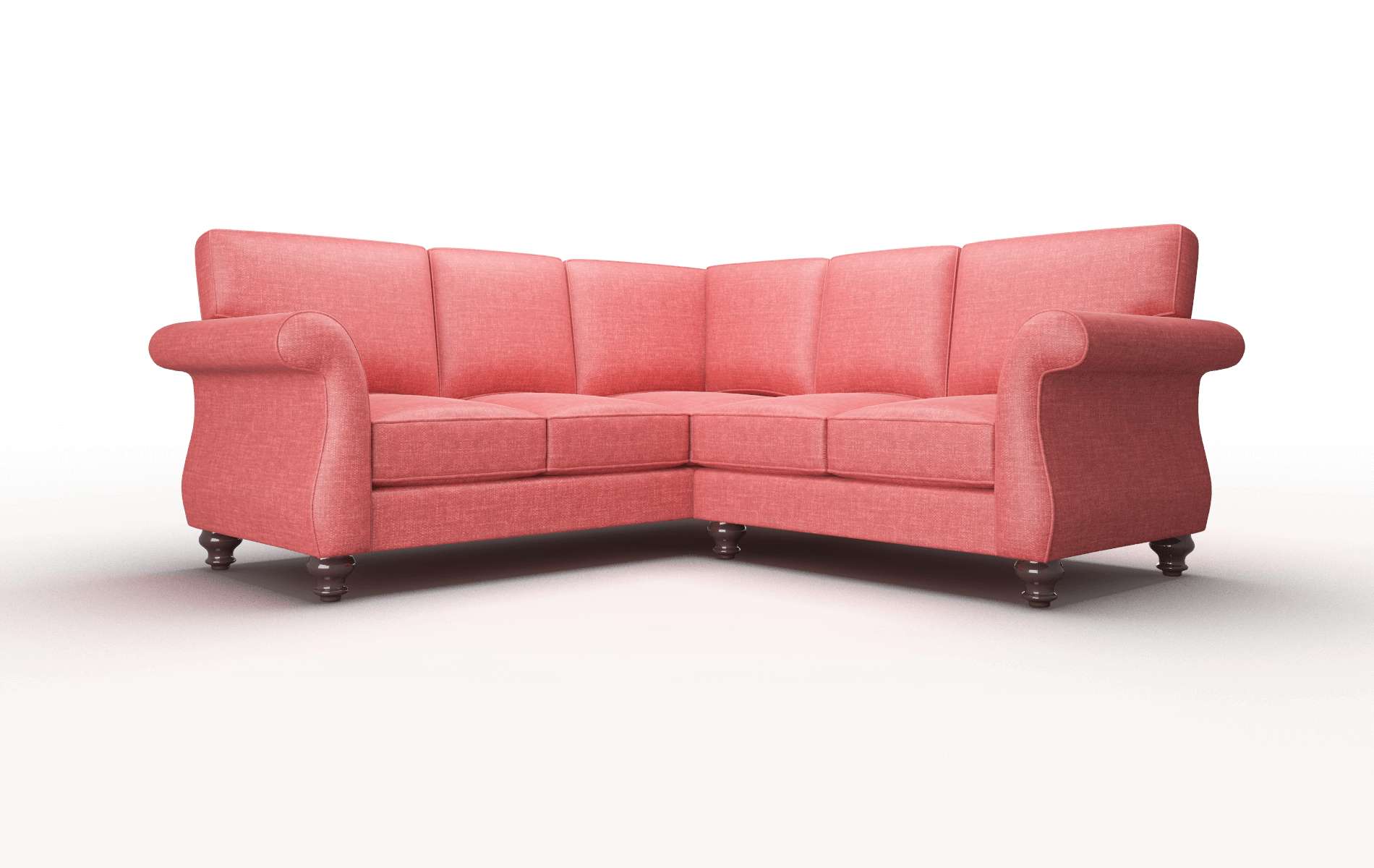 Pisa Keylargo Ruby Sectional espresso legs 1