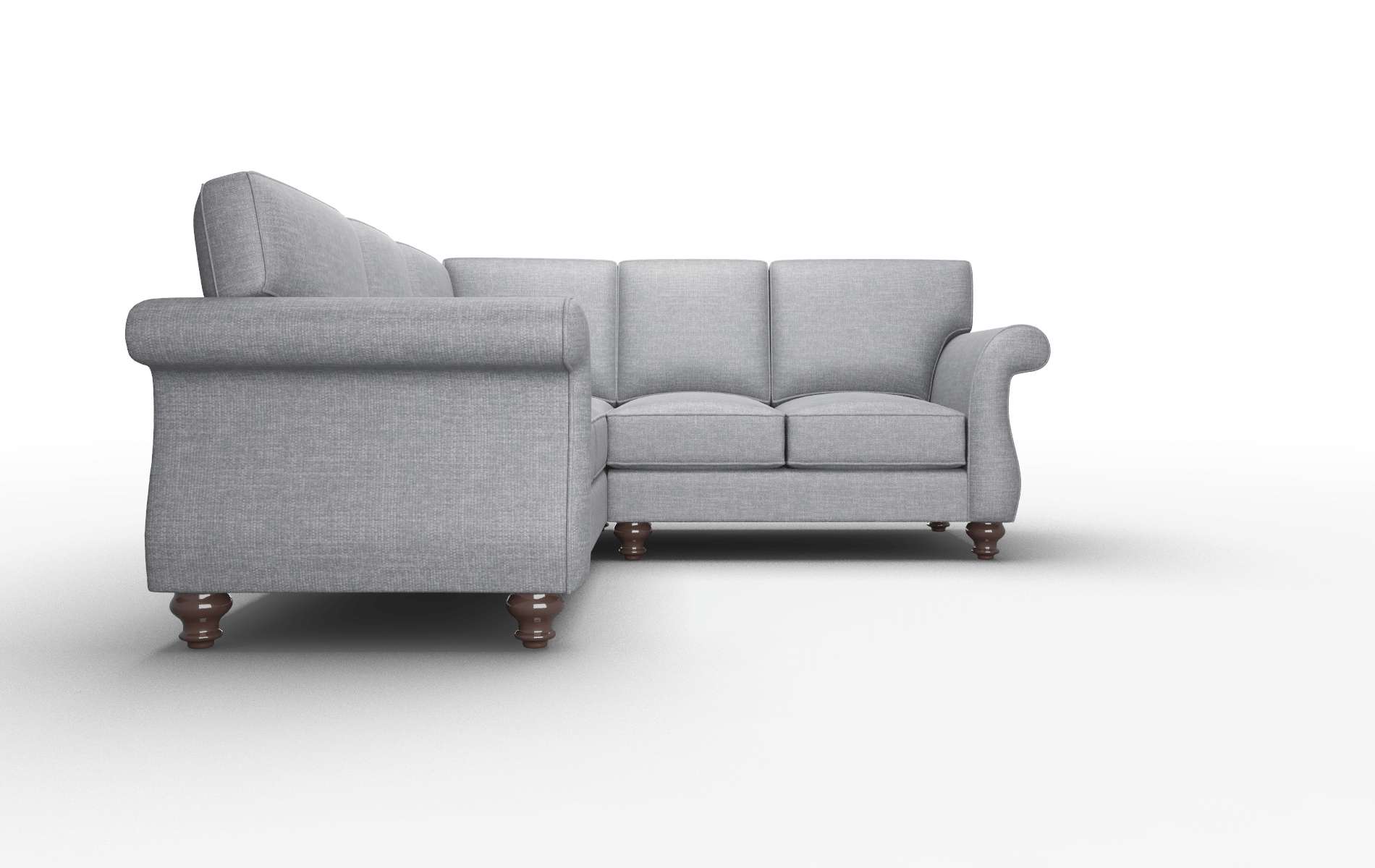 Pisa Lana Onyx Sectional espresso legs 2