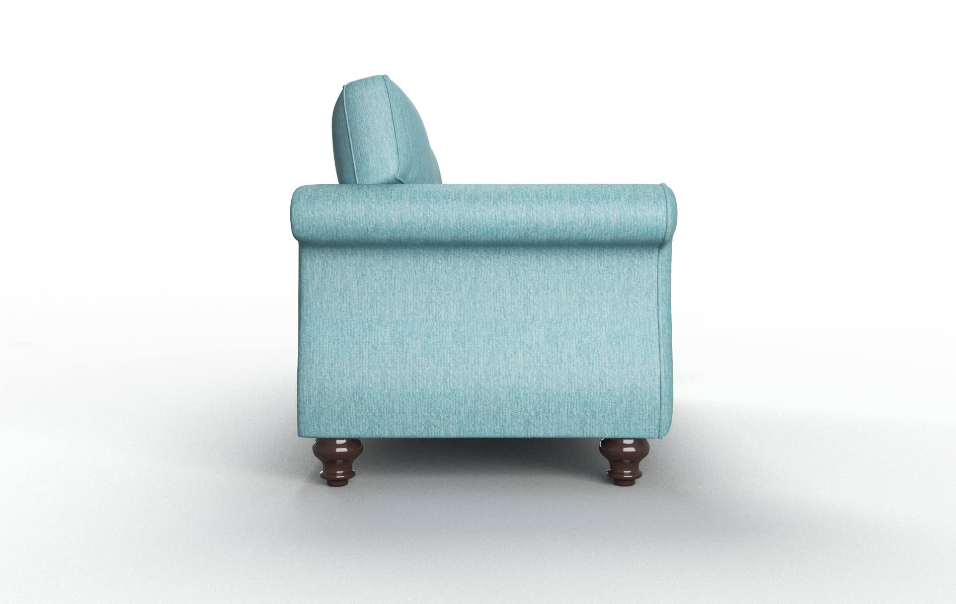 Pisa Lana Peacock Sofa espresso legs 3