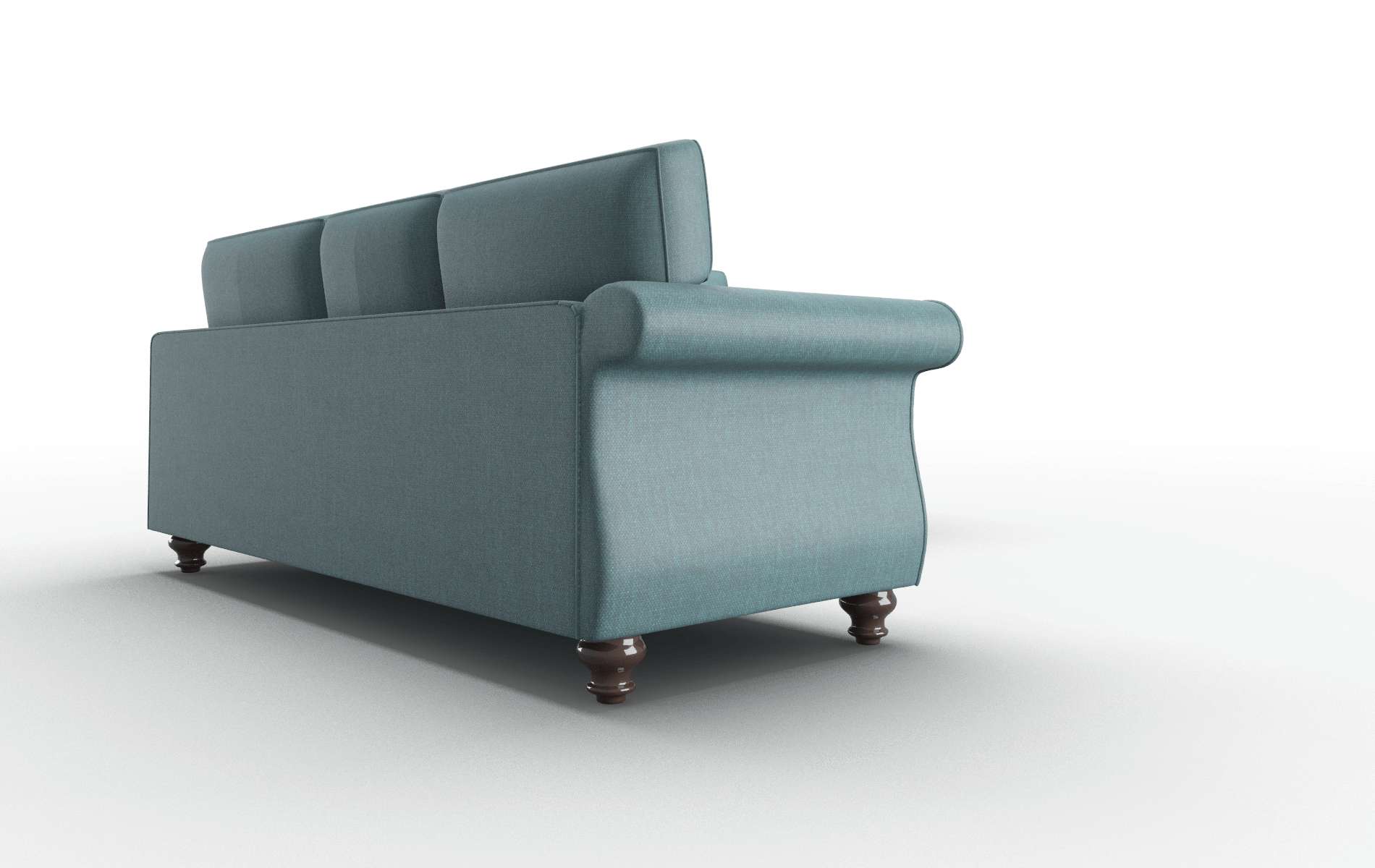 Pisa Leslie Peacock Sectional espresso legs 3