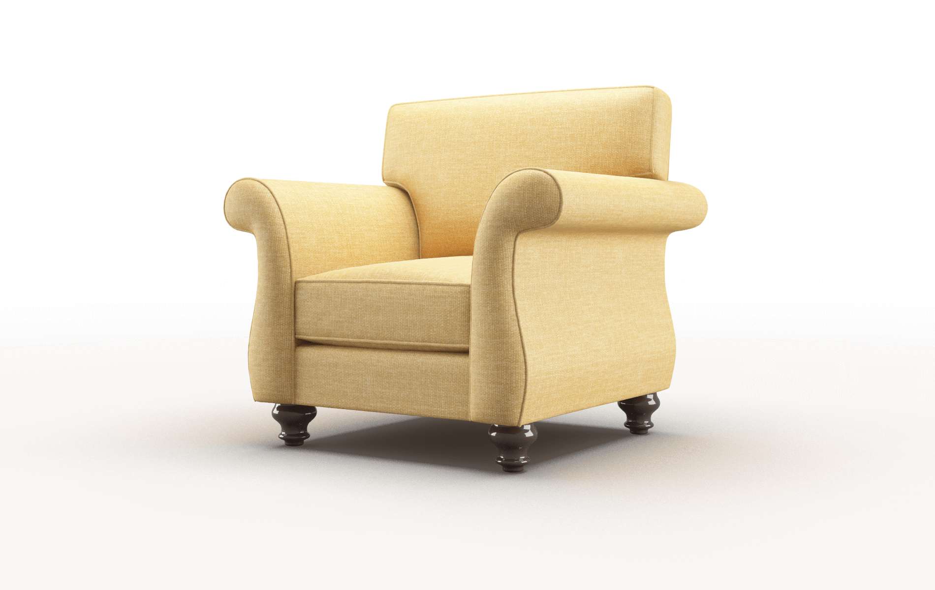 Pisa Leslie Saffron Chair espresso legs 4