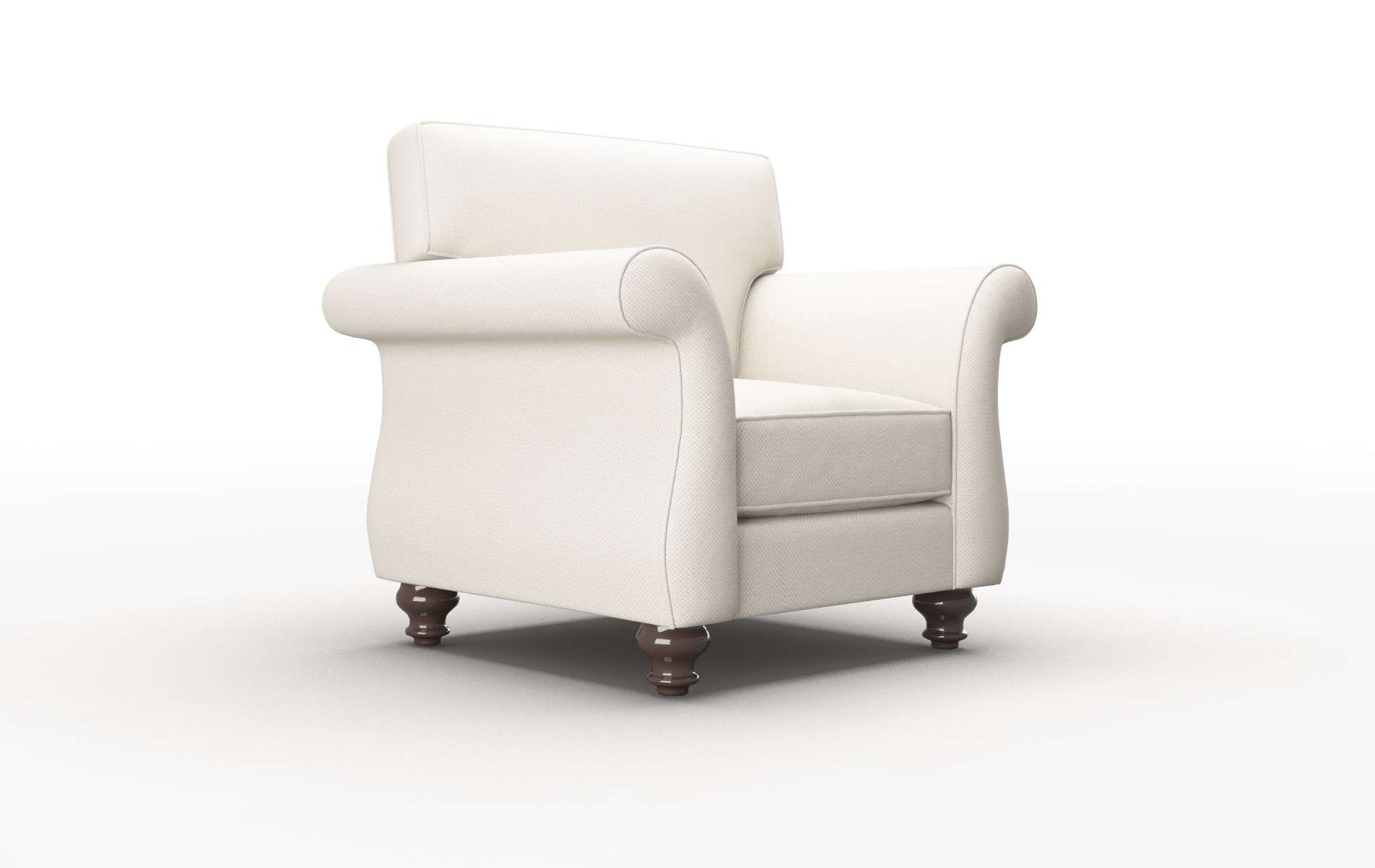 Pisa Malibu Linen Chair espresso legs 2