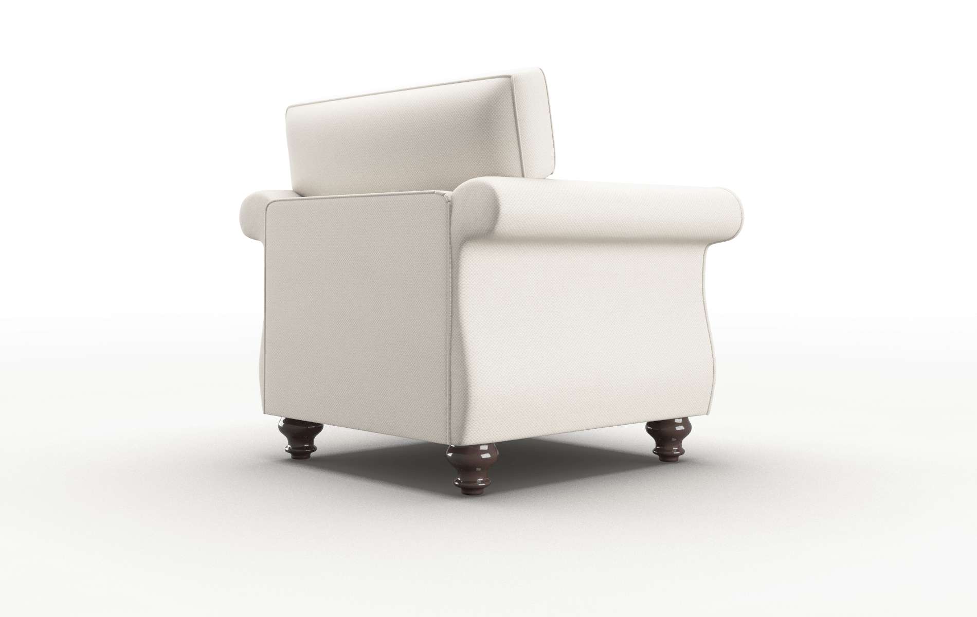Pisa Malibu Linen Chair espresso legs 5