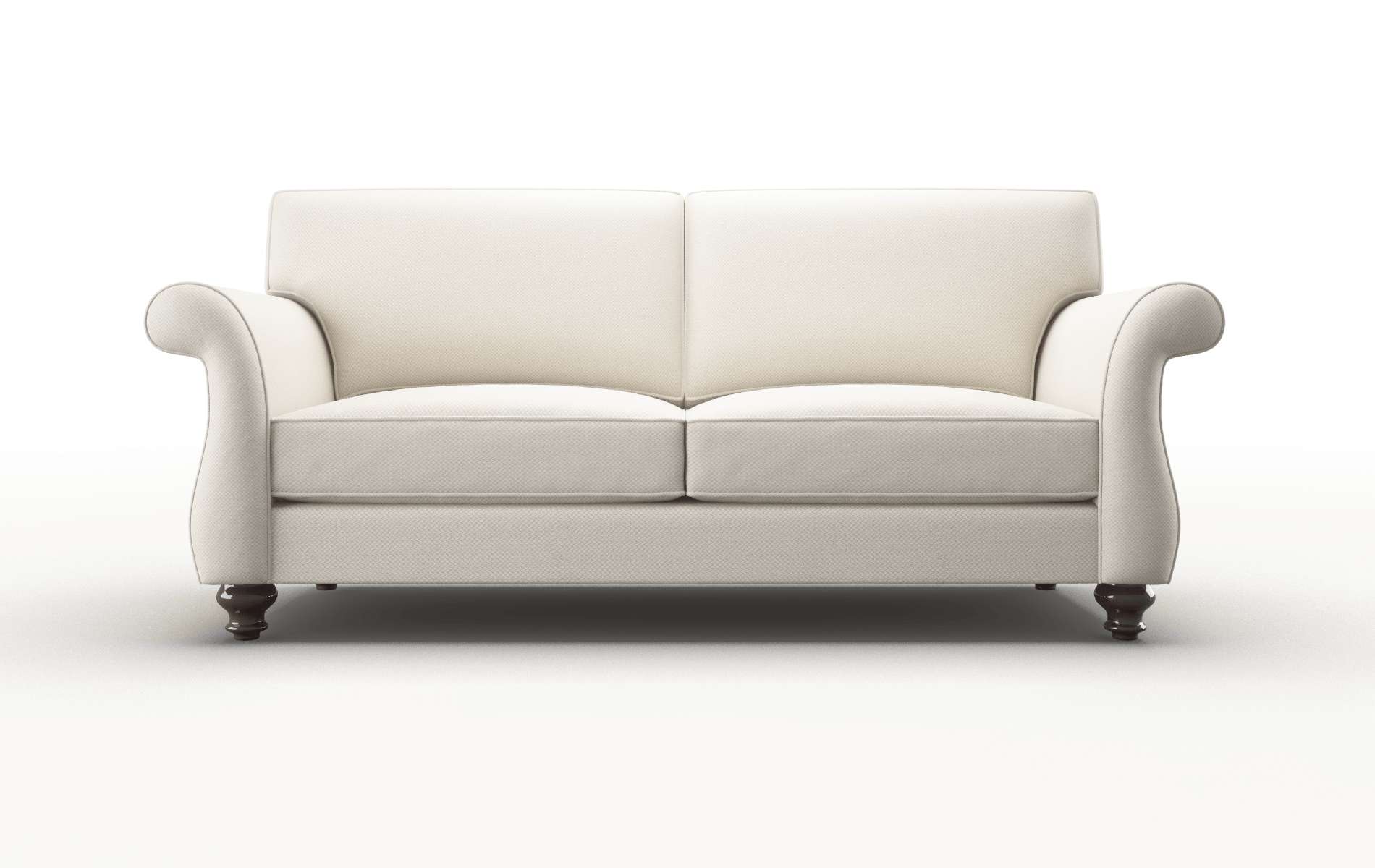 Pisa Malibu Linen Sofa espresso legs 1