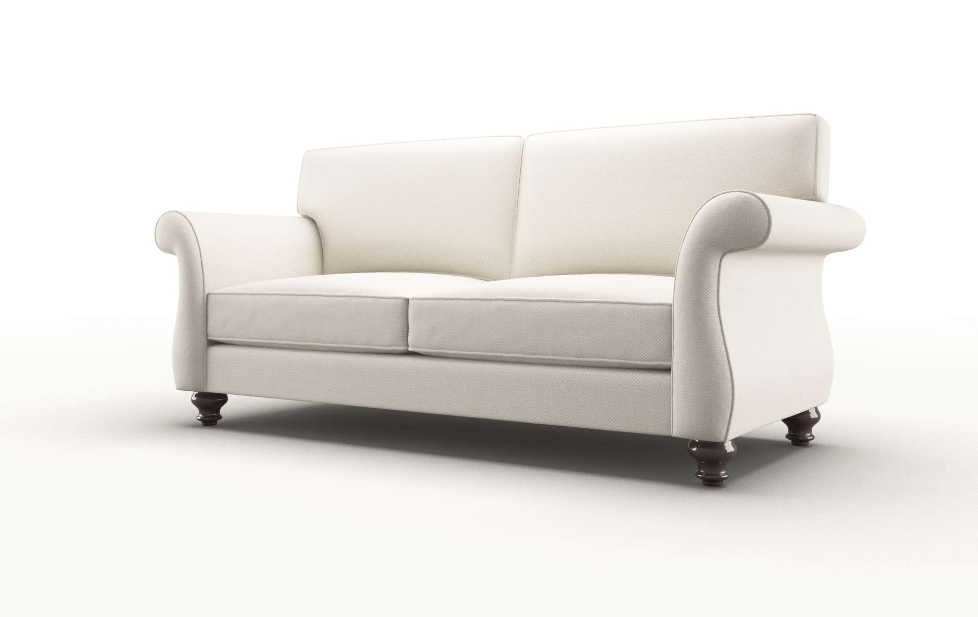 Pisa Malibu Linen Sofa espresso legs 4
