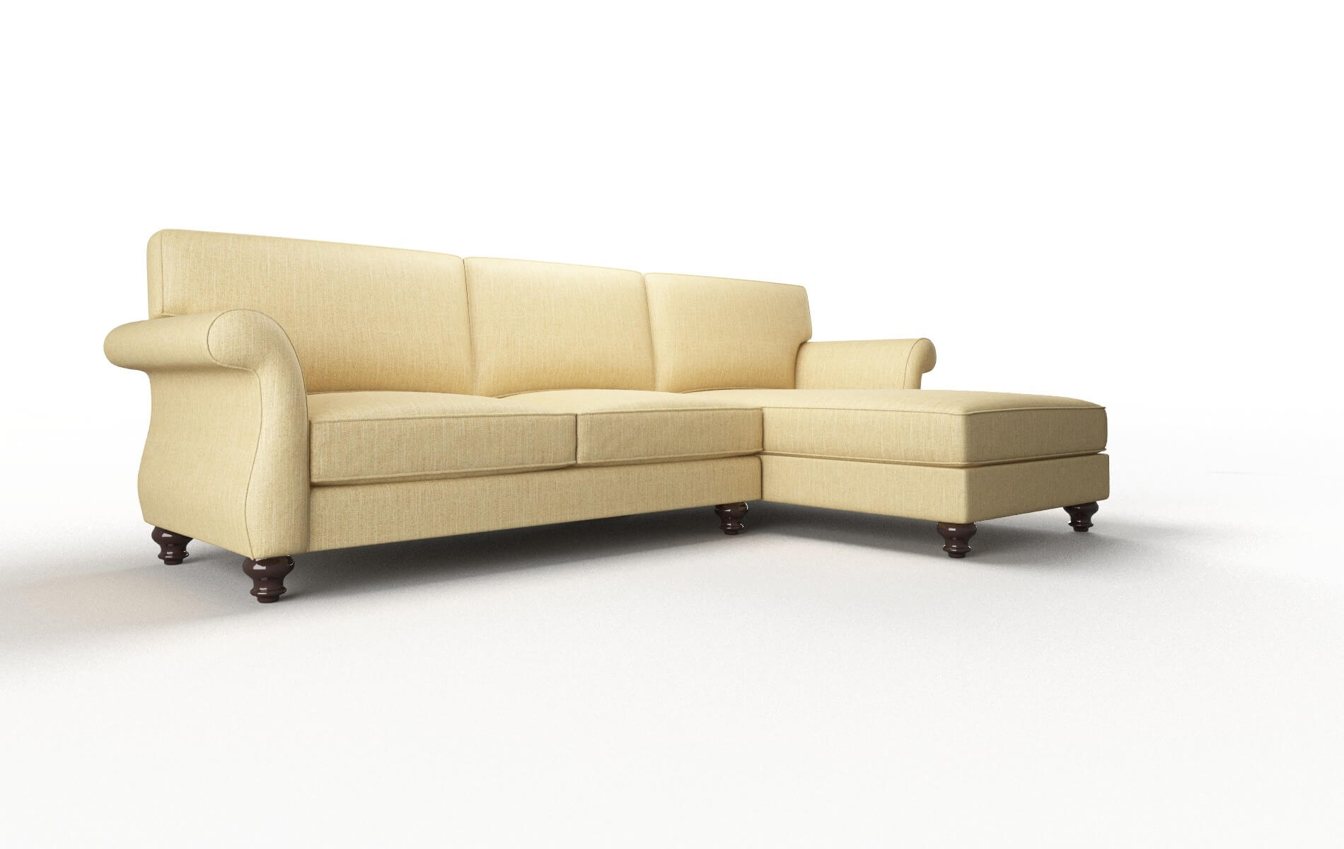 Pisa Malibu Maize Panel espresso legs 2