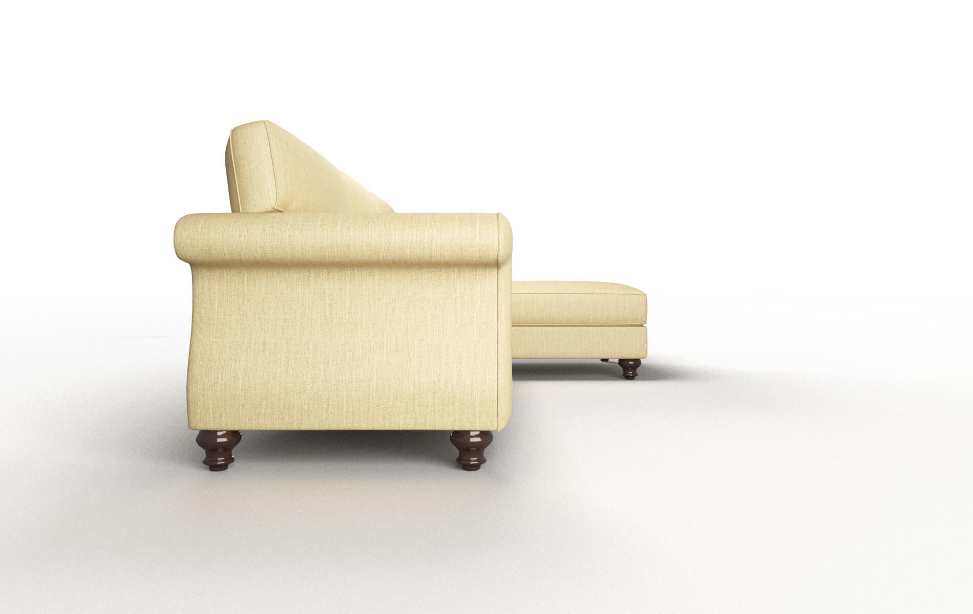 Pisa Malibu Maize Panel espresso legs 3