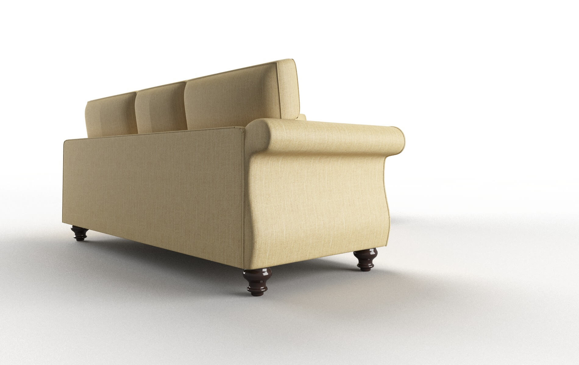 Pisa Malibu Maize Sectional espresso legs 3