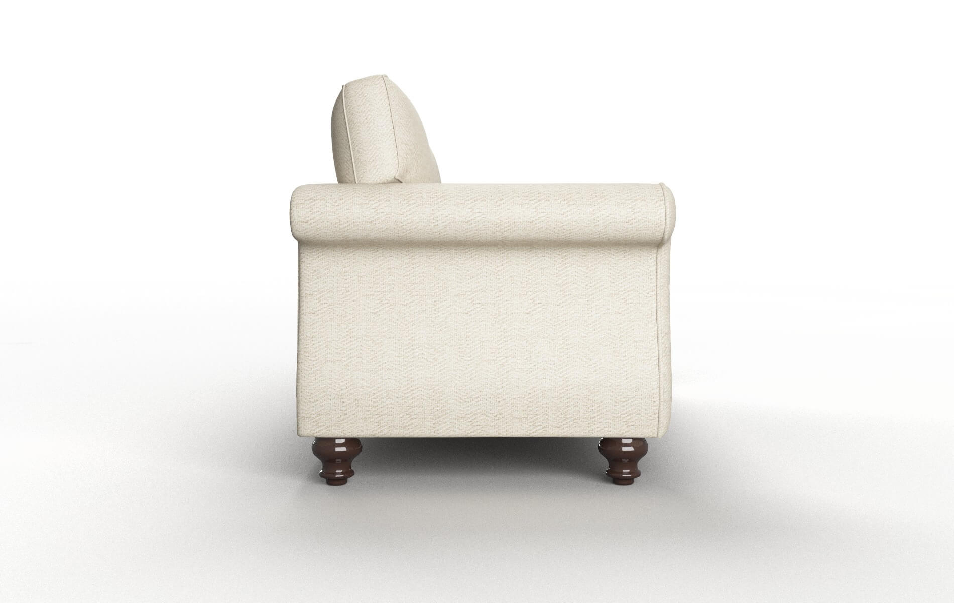 Pisa Malibu Sand Sofa espresso legs 3