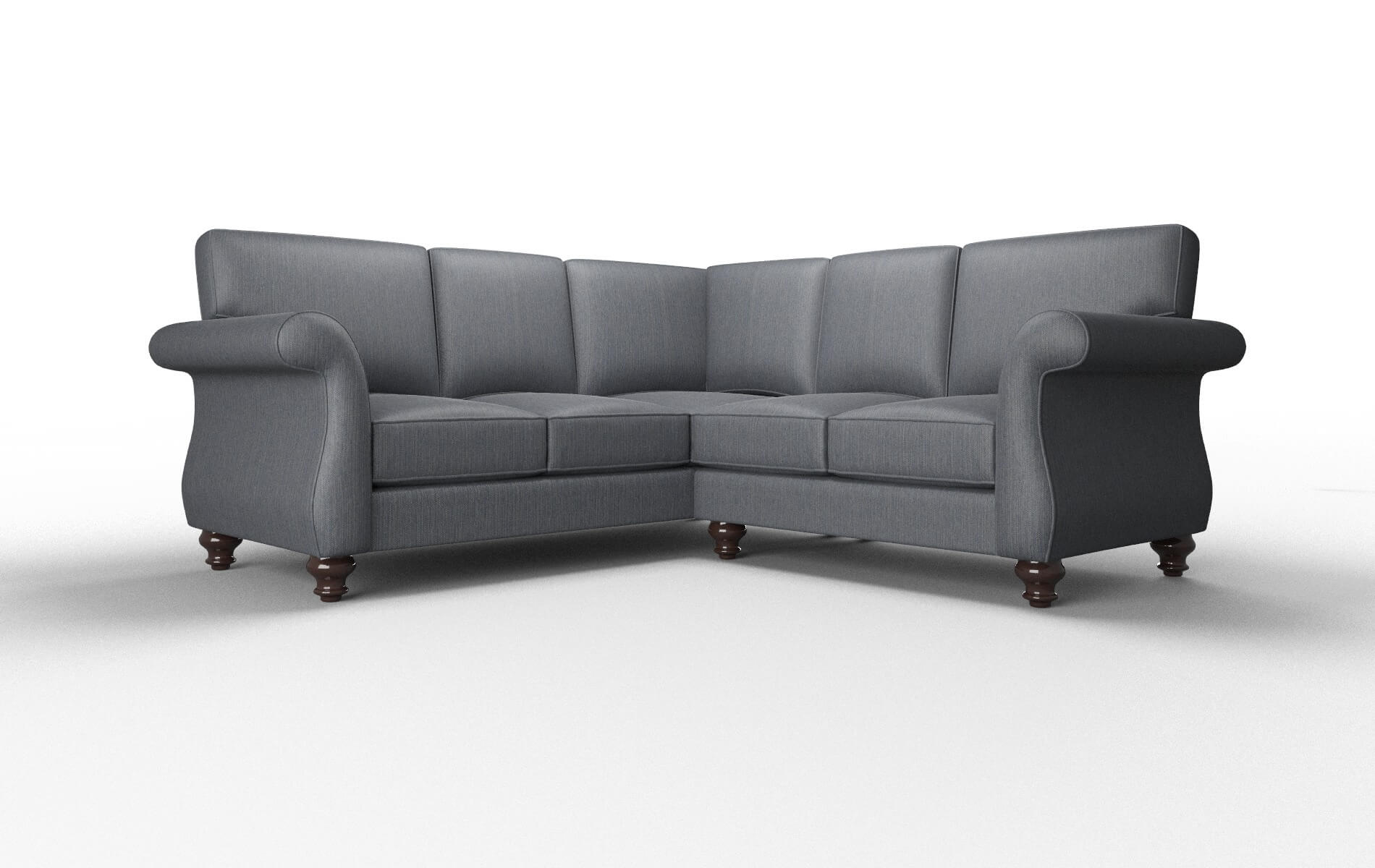 Pisa Malibu Sea Sectional espresso legs 1