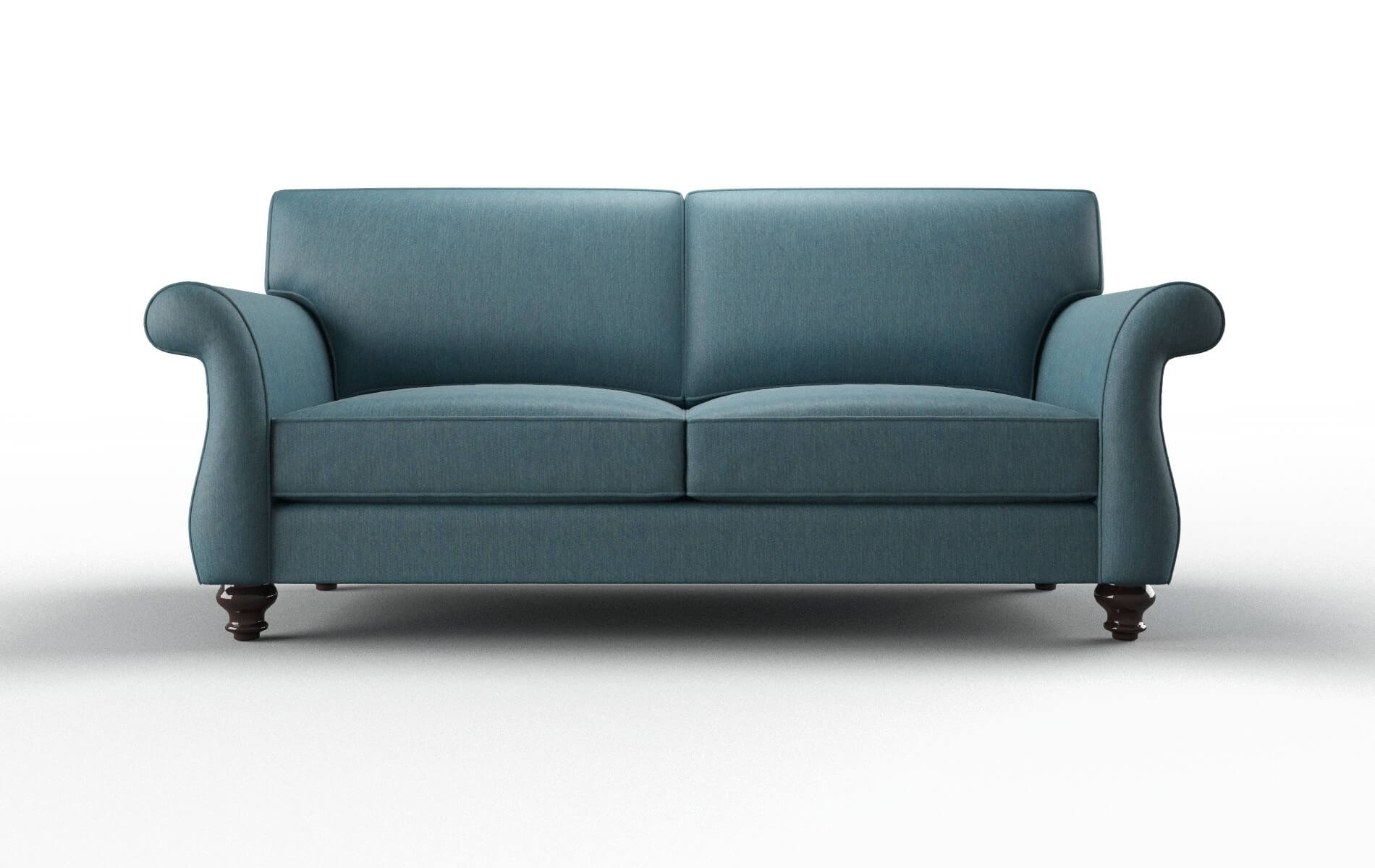 Pisa Merit peacock Sofa Espresso Legs  1