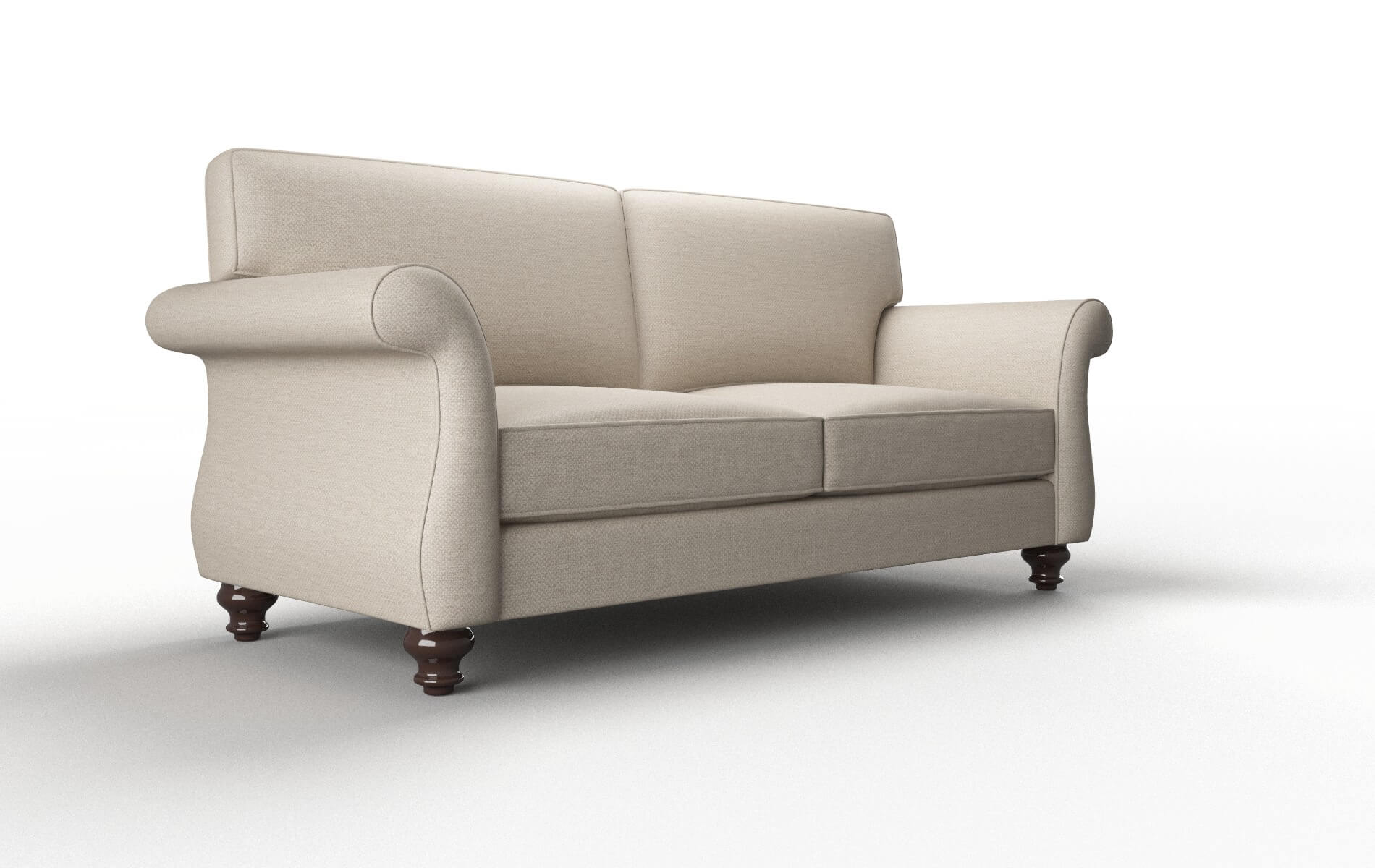 Pisa Naples Almond Sofa espresso legs 2