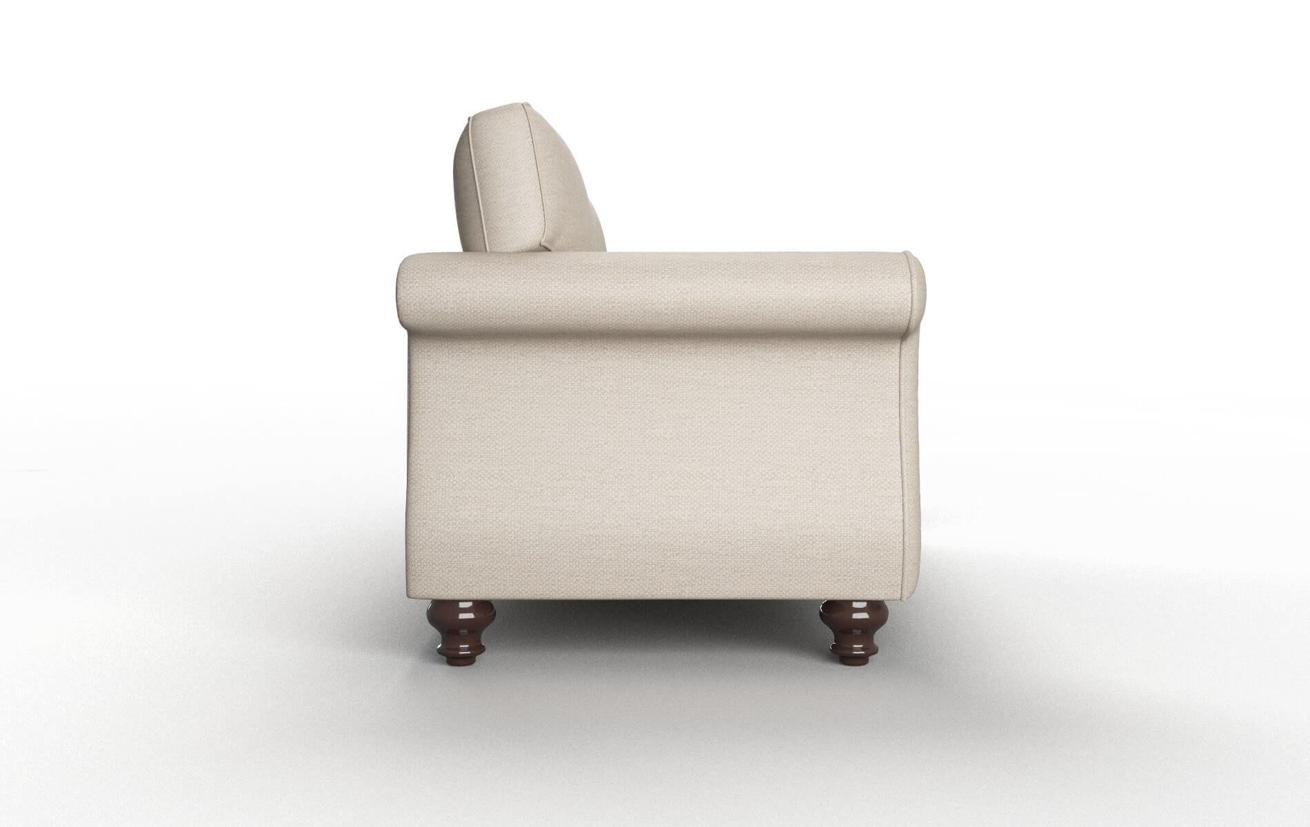 Pisa Naples Almond Sofa espresso legs 3