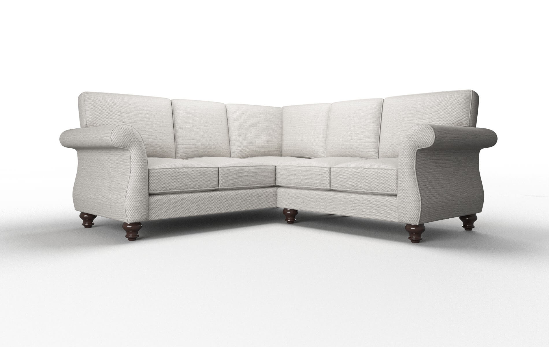 Pisa Naples Ash Sectional espresso legs 1