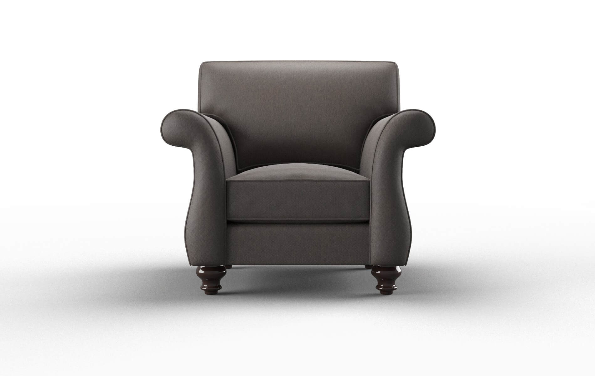Pisa Naples Graphite Chair espresso legs 1