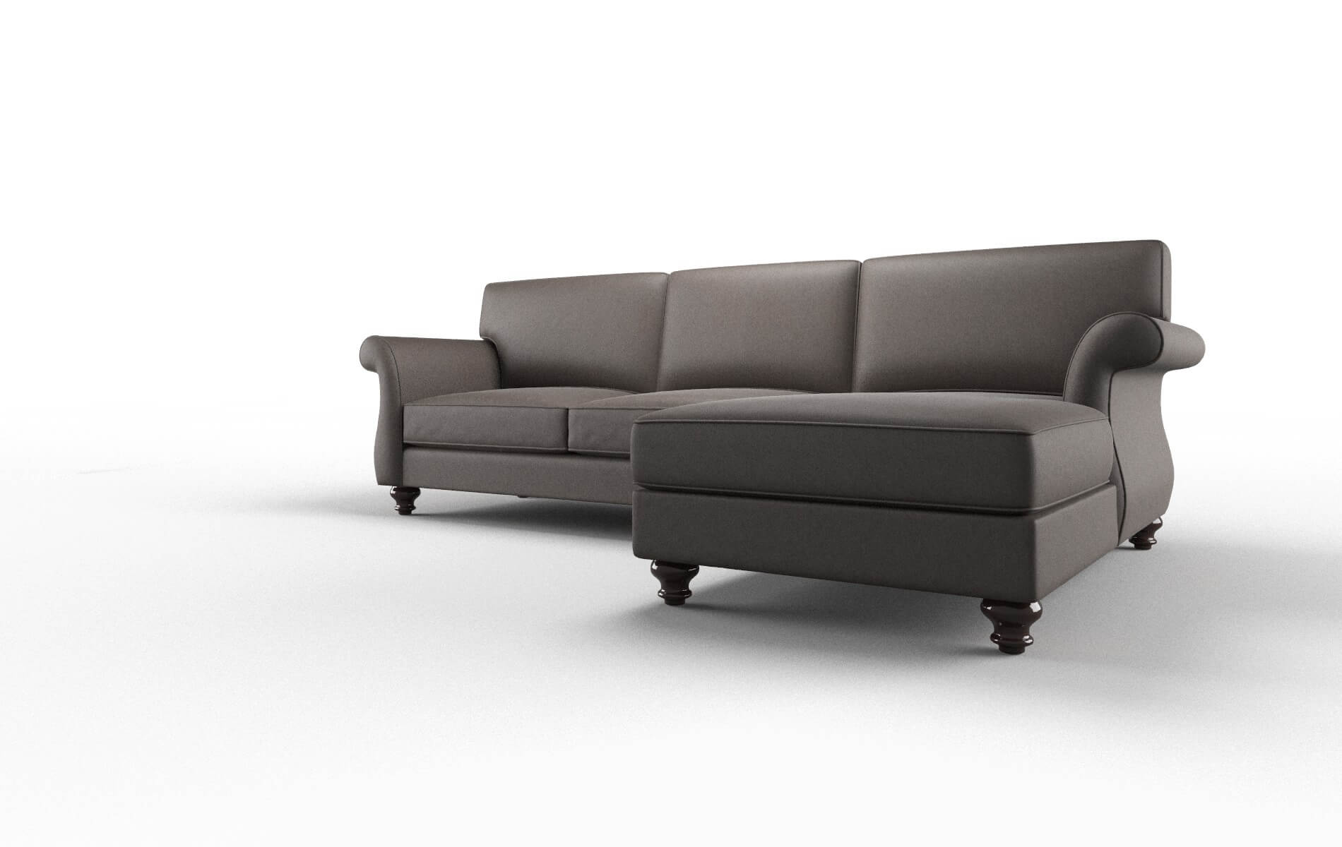 Pisa Naples Graphite Panel espresso legs 4