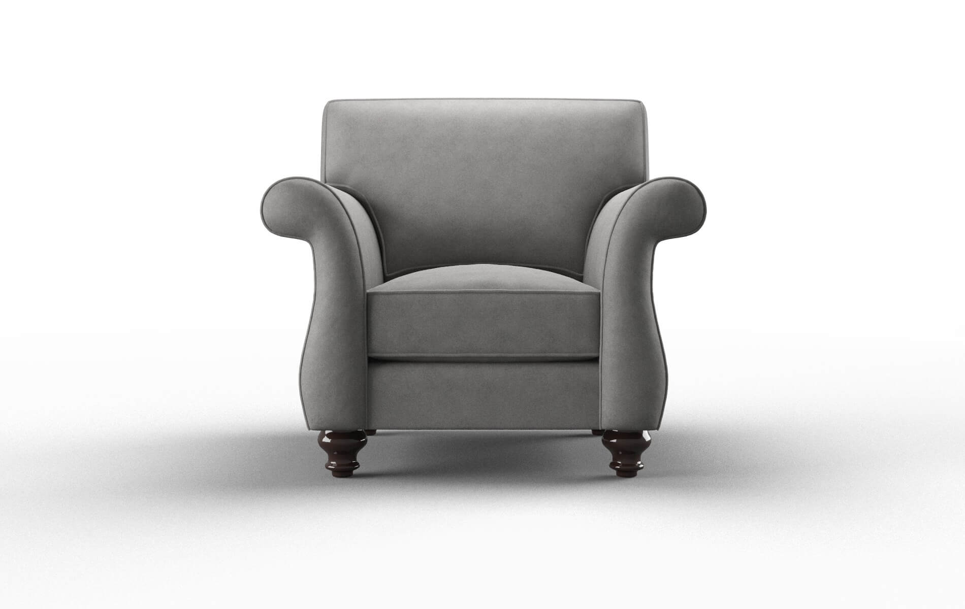 Pisa Noble smoke Chair Espresso Legs  1