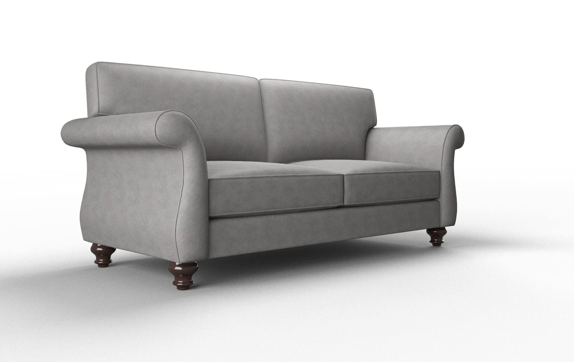Pisa Noble Smoke Sofa espresso legs 2
