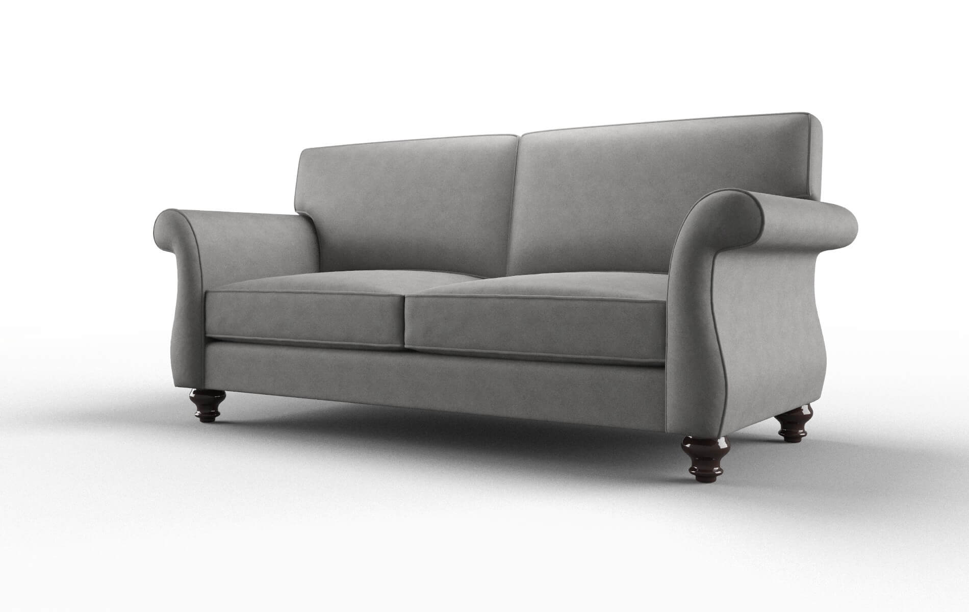 Pisa Noble Smoke Sofa espresso legs 4