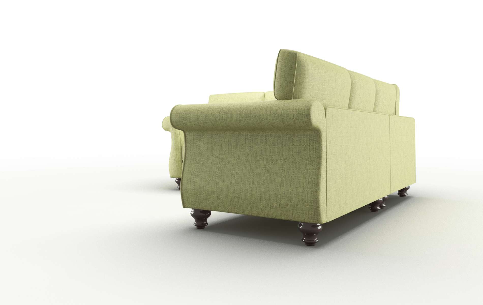 Pisa Notion Appletini Sectional espresso legs 4