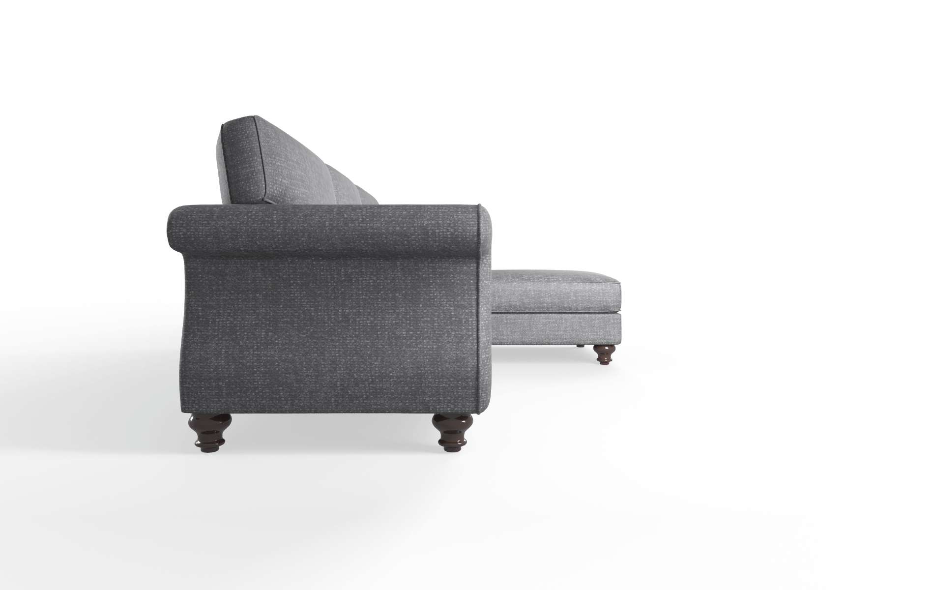 Pisa Notion Graphite Panel espresso legs 3