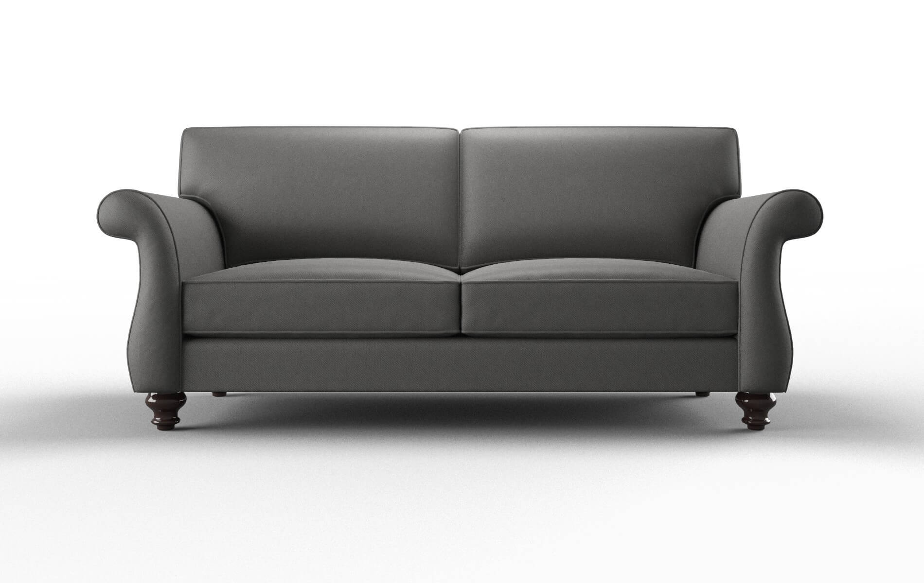 Pisa Oakley Charcoal Sofa espresso legs 1