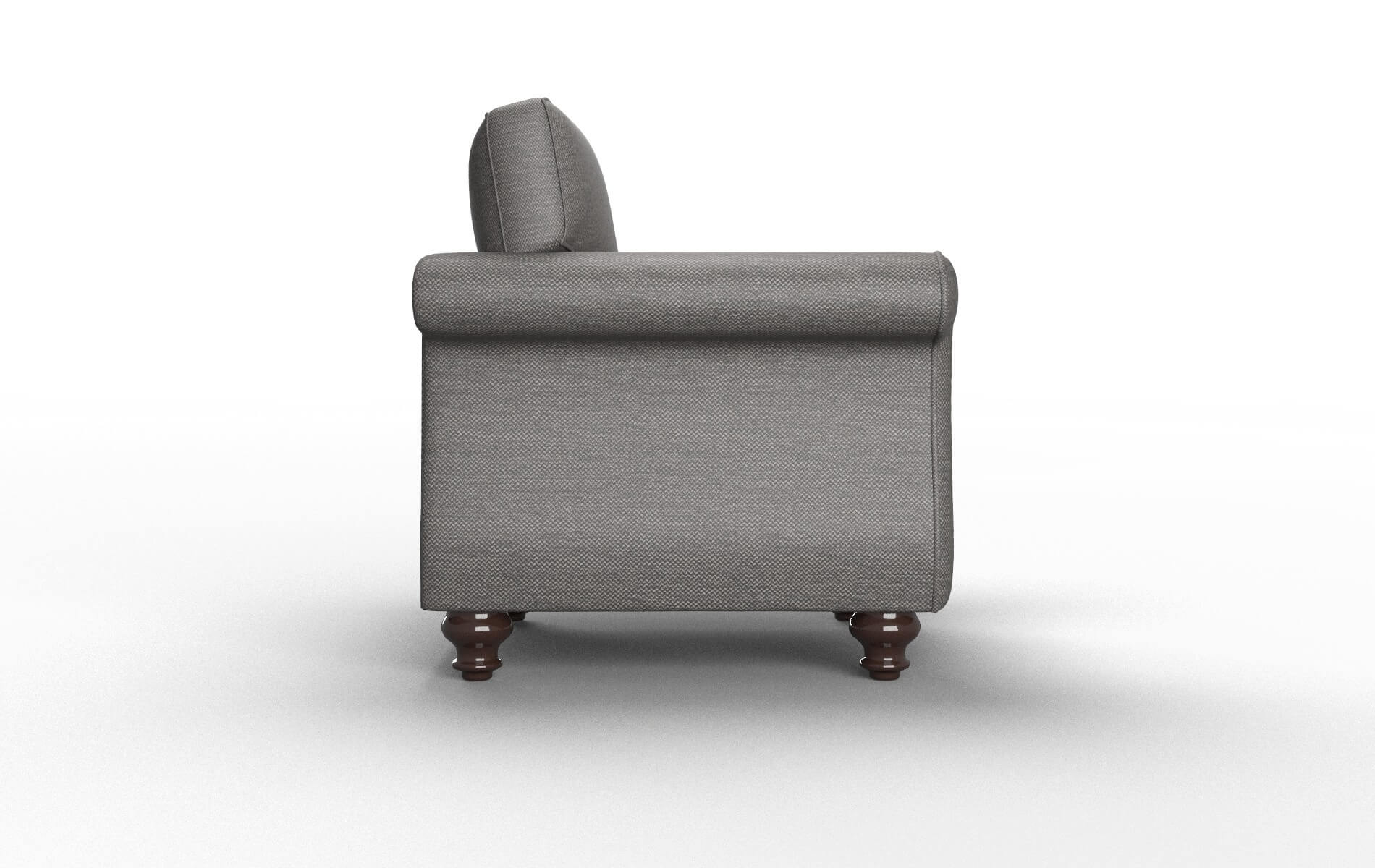 Pisa Oscar Charcoal Chair espresso legs 3