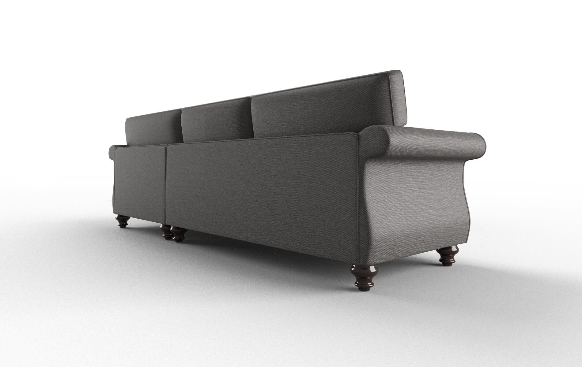 Pisa Oscar Charcoal Panel espresso legs 5
