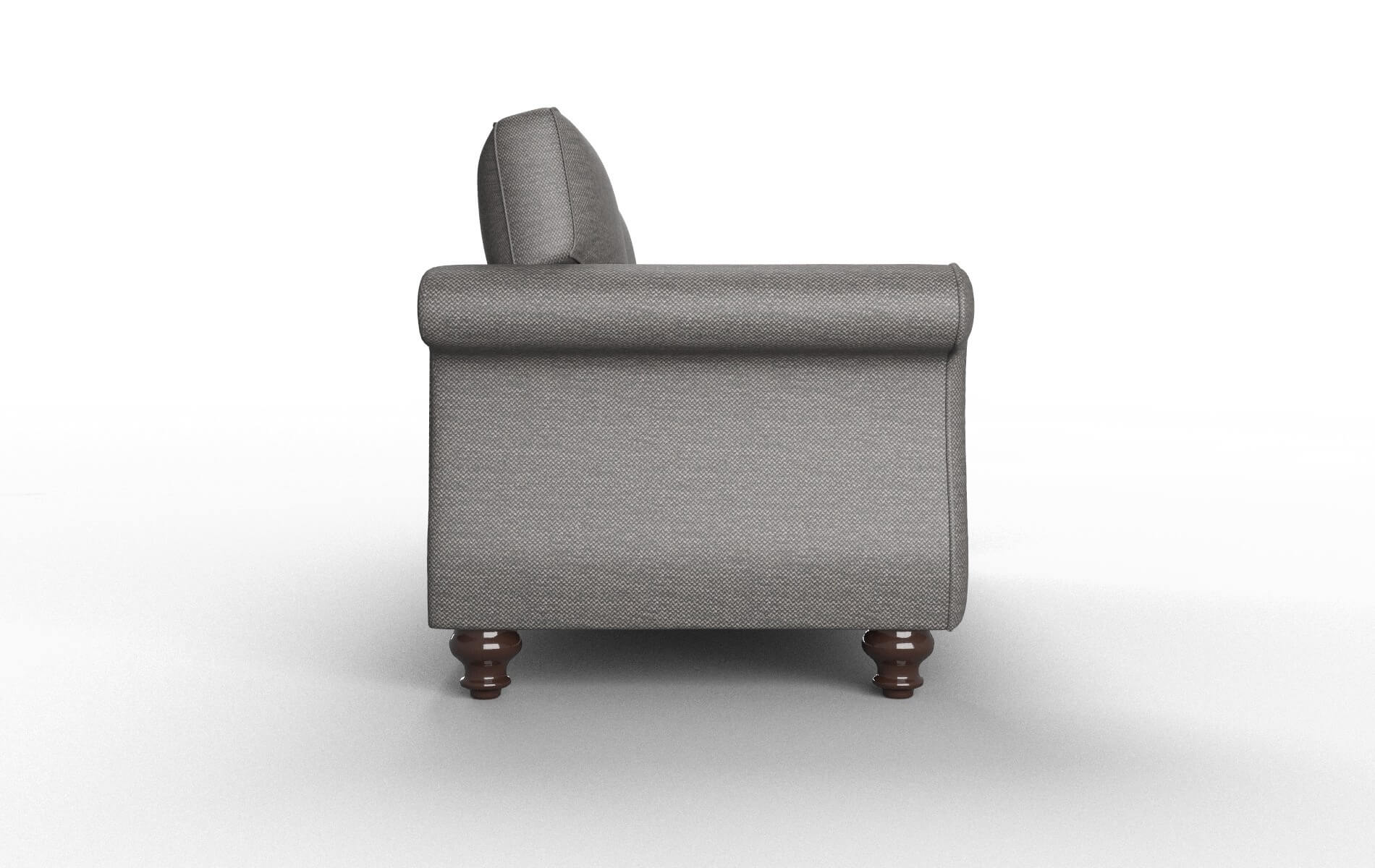 Pisa Oscar Charcoal Sofa espresso legs 3