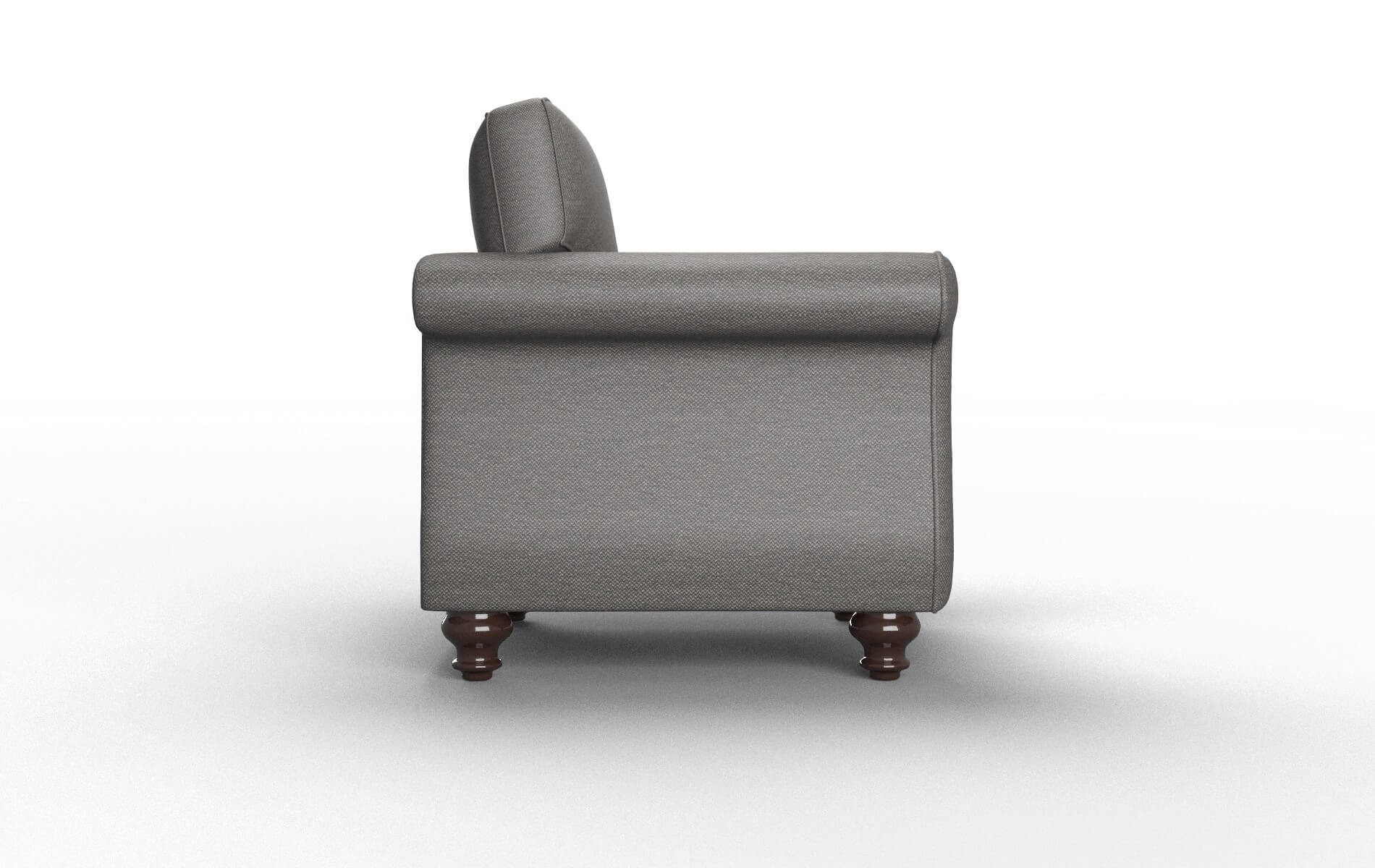 Pisa Oscar Grey Chair espresso legs 3