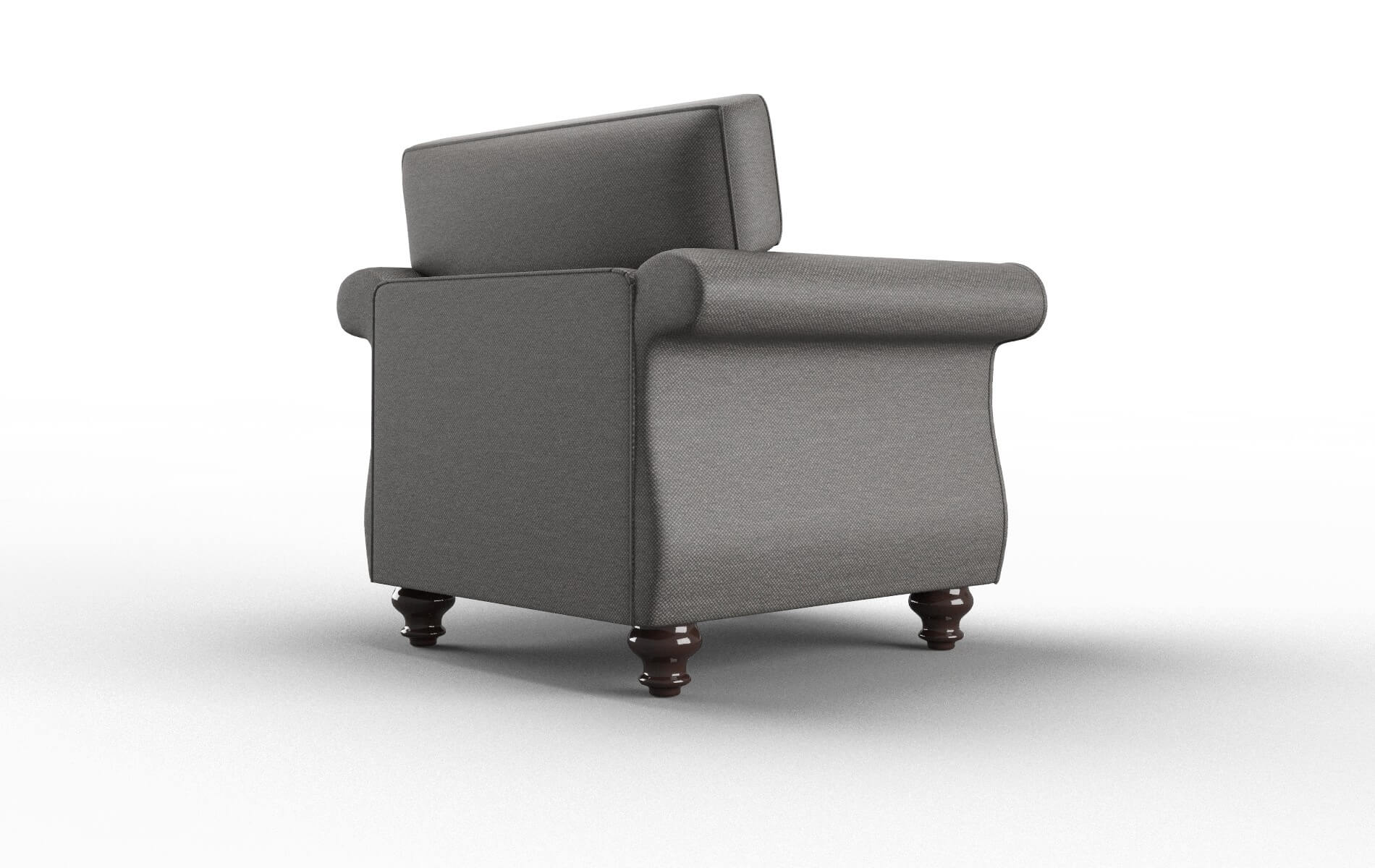 Pisa Oscar Grey Chair espresso legs 5