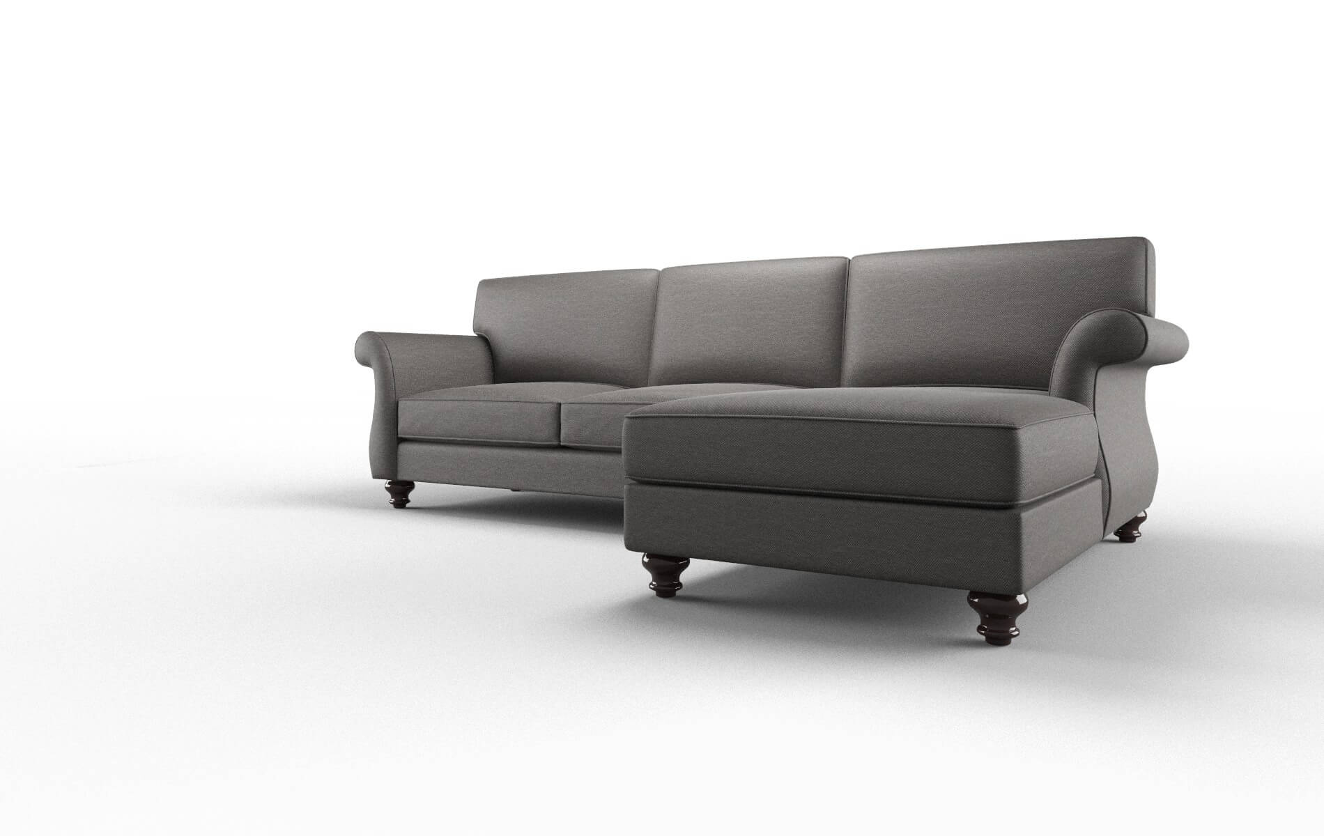 Pisa Oscar Grey Panel espresso legs 4